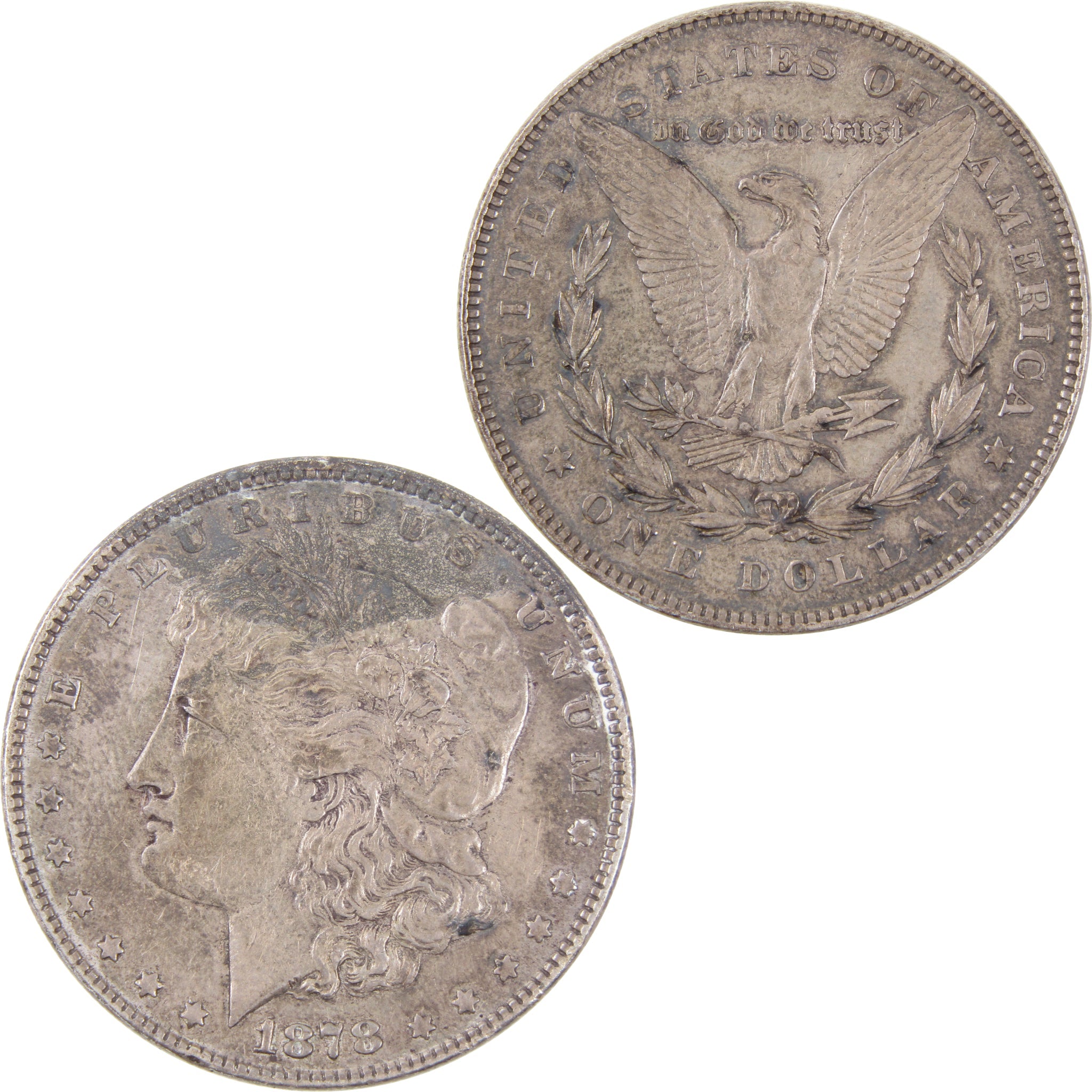 1878 7TF Rev 78 Morgan Dollar VF Very Fine 90% Silver SKU:I2554 - Morgan coin - Morgan silver dollar - Morgan silver dollar for sale - Profile Coins &amp; Collectibles