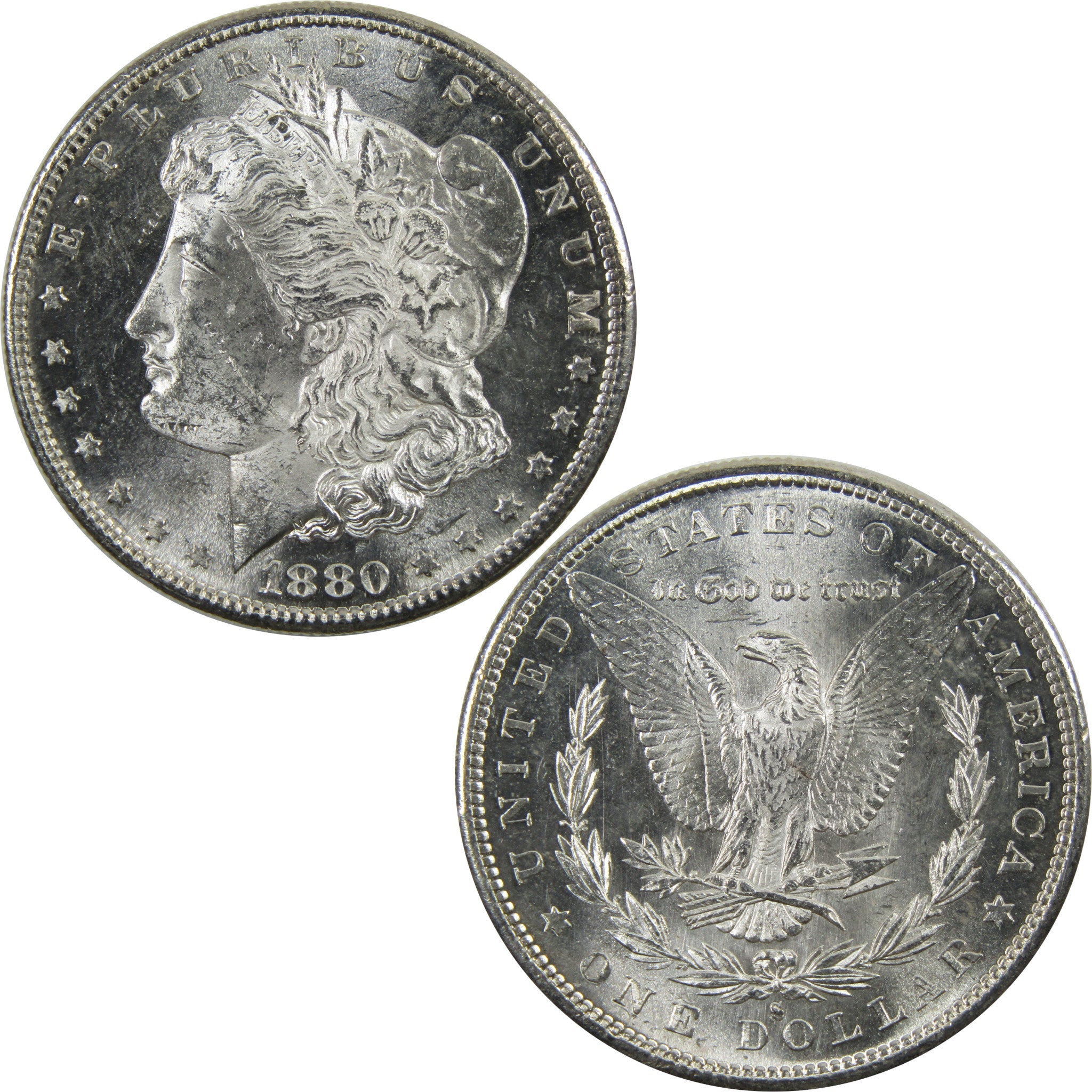 1880 S Morgan Dollar BU Uncirculated 90% Silver $1 Coin SKU:I5438 - Morgan coin - Morgan silver dollar - Morgan silver dollar for sale - Profile Coins &amp; Collectibles