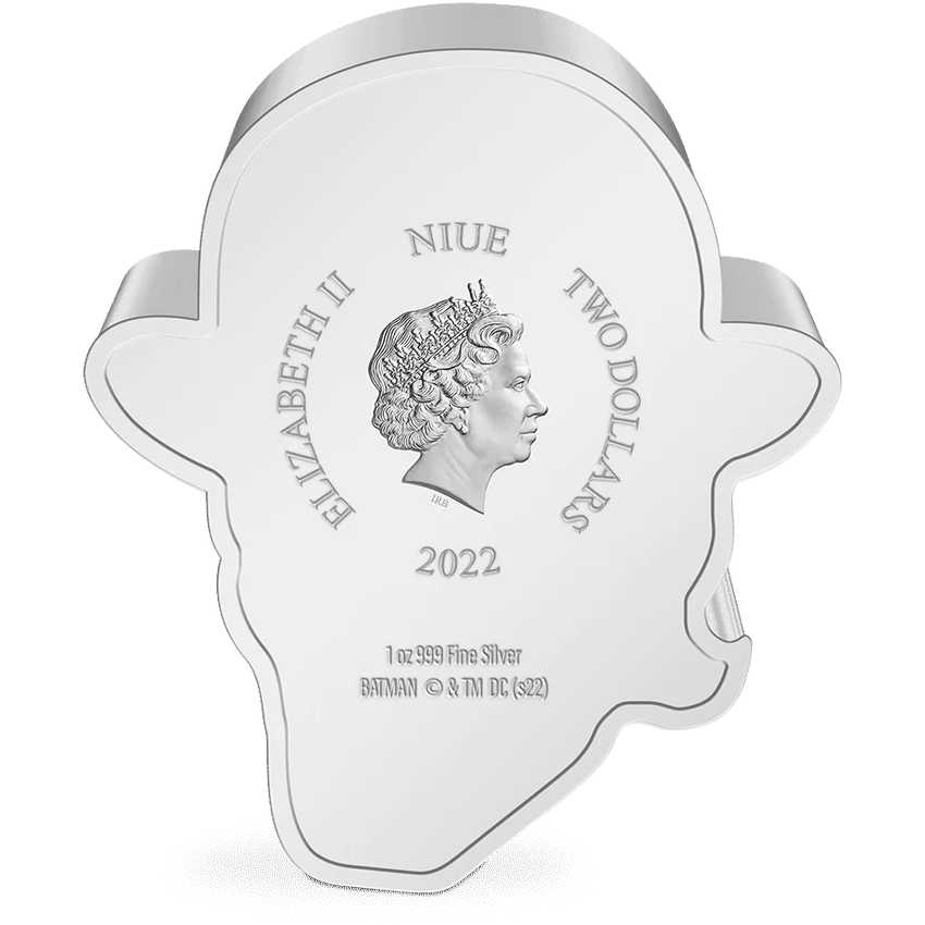 DC Faces of Gotham The Riddler Silver Coin 2022 Niue COA SKU:OPC62
