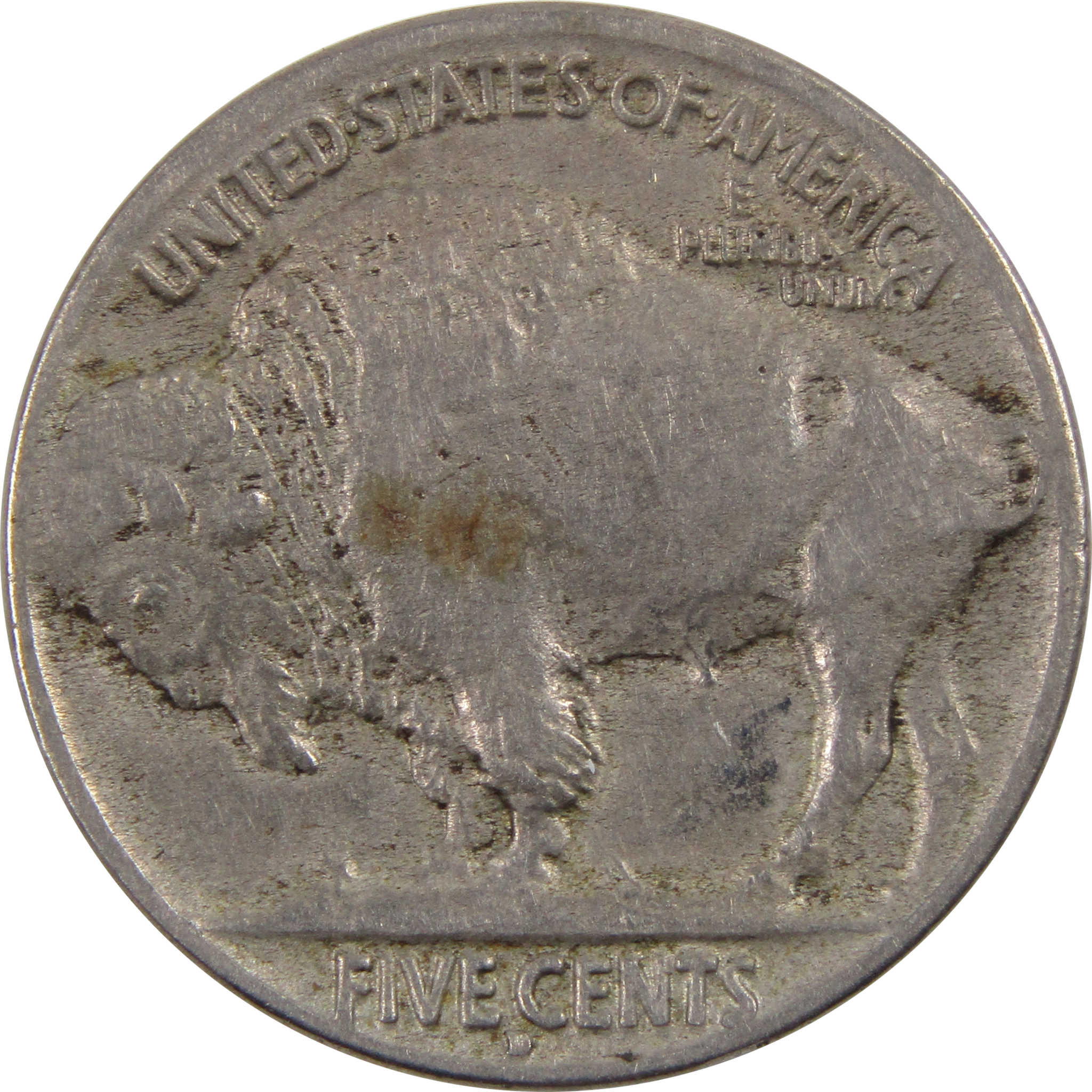 1913 D Type 2 Indian Head Buffalo Nickel VF Very Fine 5c SKU:I3496