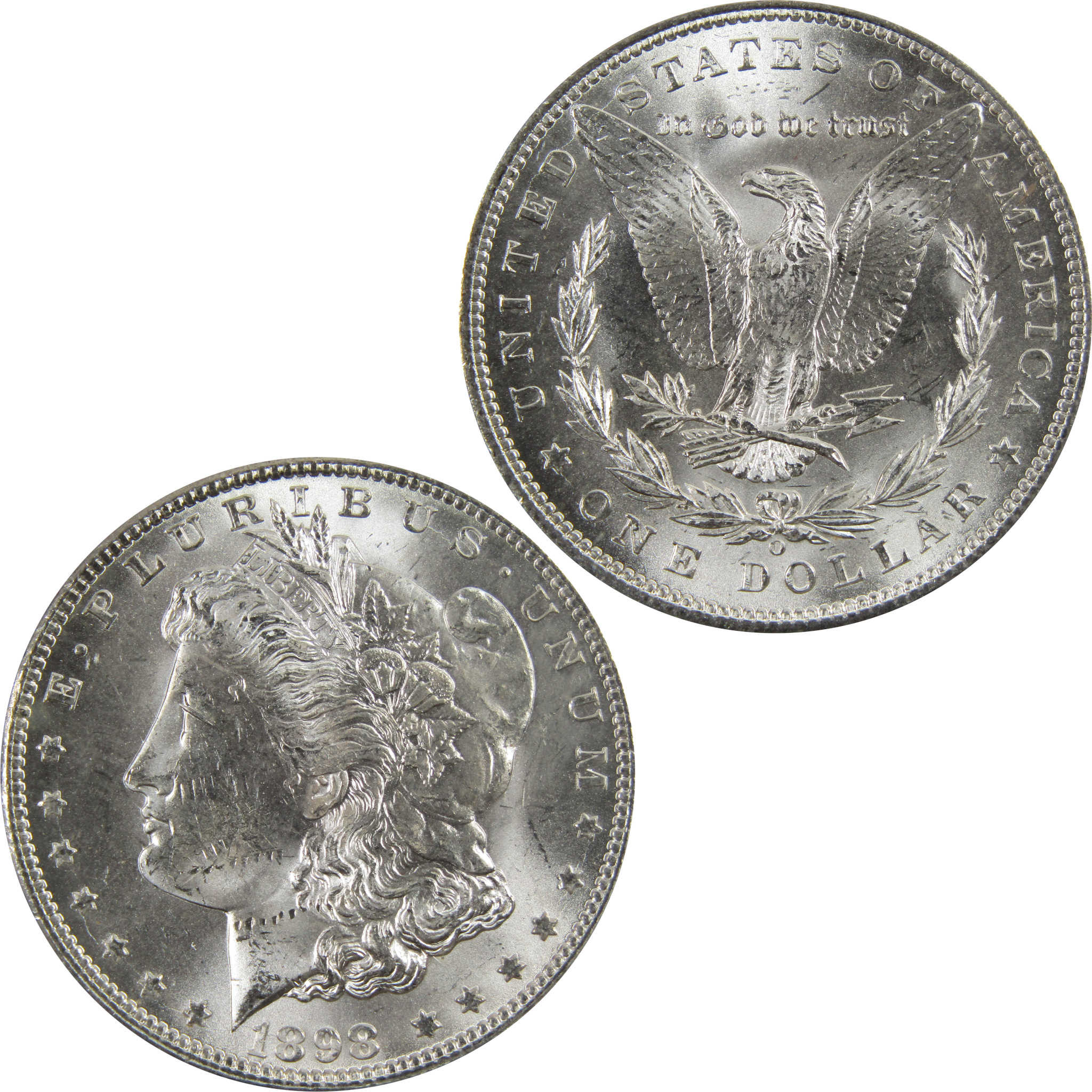 1898 O Morgan Dollar BU Uncirculated 90% Silver $1 Coin SKU:I5255 - Morgan coin - Morgan silver dollar - Morgan silver dollar for sale - Profile Coins &amp; Collectibles