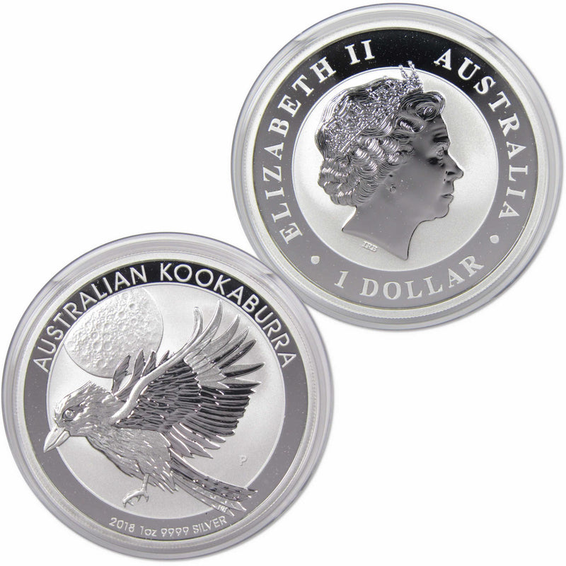 2018 Australian Kookaburra $1 BU Brilliant Uncirculated 1 oz .9999 Silver Coin - Profile Coins & Collectibles 