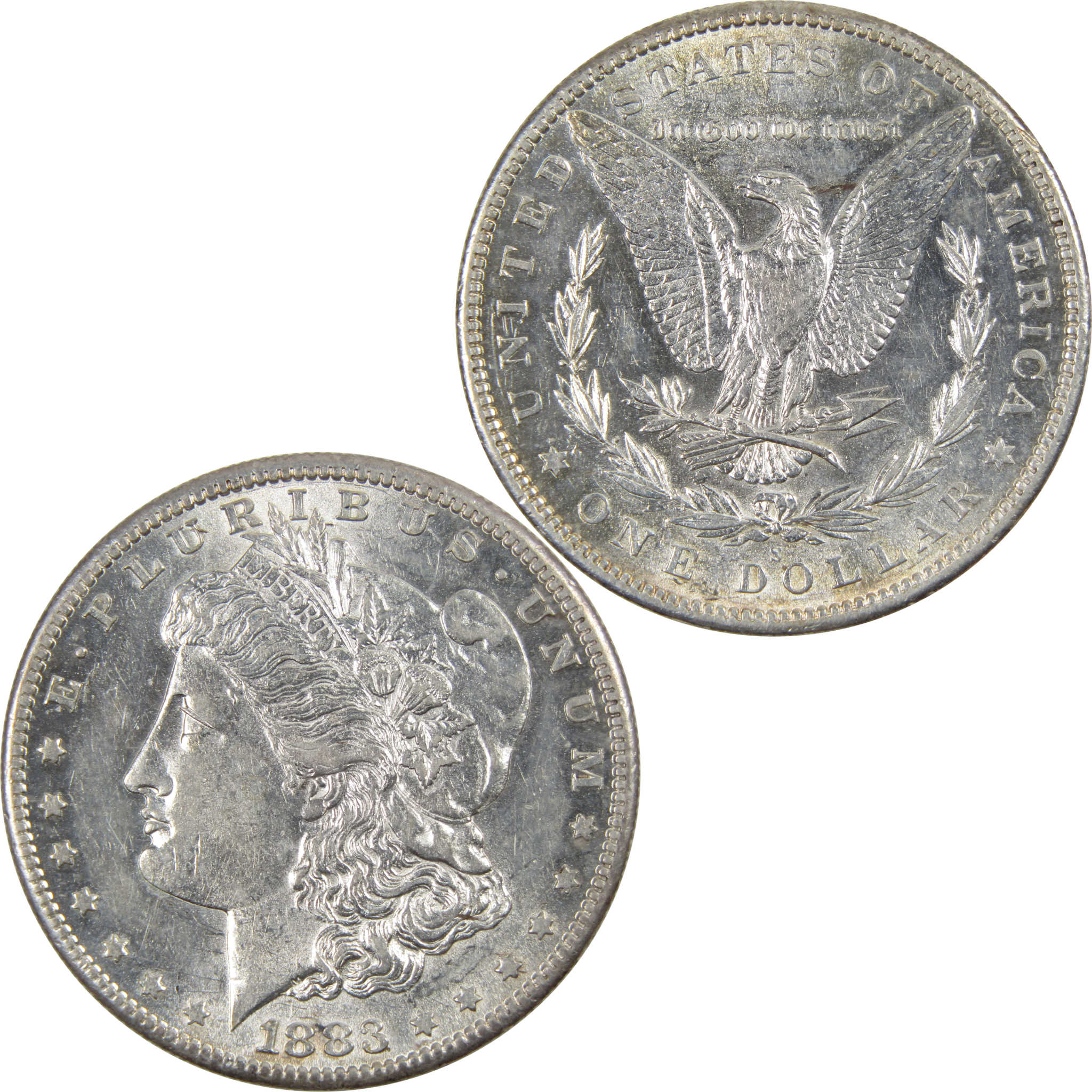 1883 S Morgan Dollar CH AU Choice About Uncirculated Silver SKU:I4012 - Morgan coin - Morgan silver dollar - Morgan silver dollar for sale - Profile Coins &amp; Collectibles