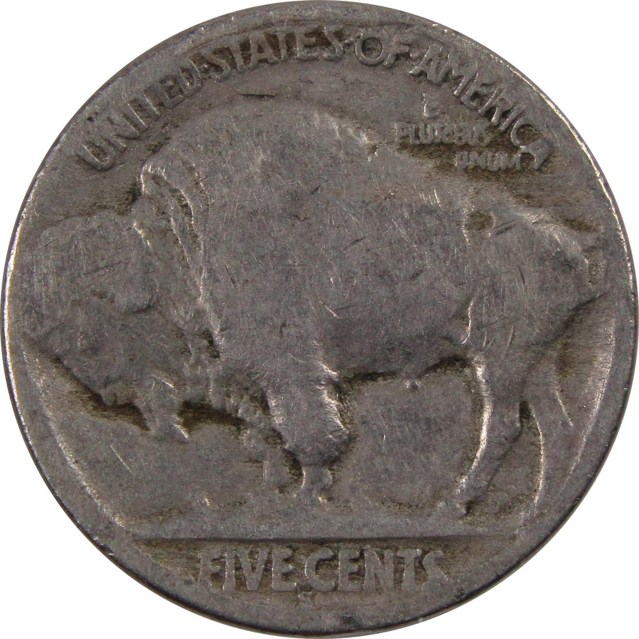 1921 S Indian Head Buffalo Nickel 5 Cent Piece AG About Good SKU:I3246