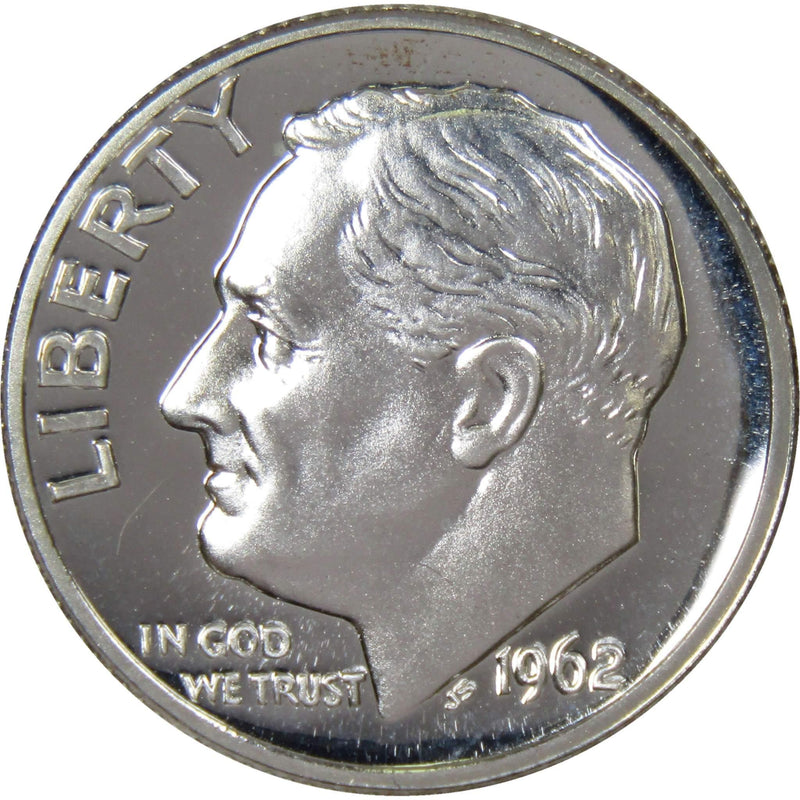 1962 Roosevelt Dime Choice Proof 90% Silver 10c US Coin Collectible - Roosevelt coin - Profile Coins &amp; Collectibles