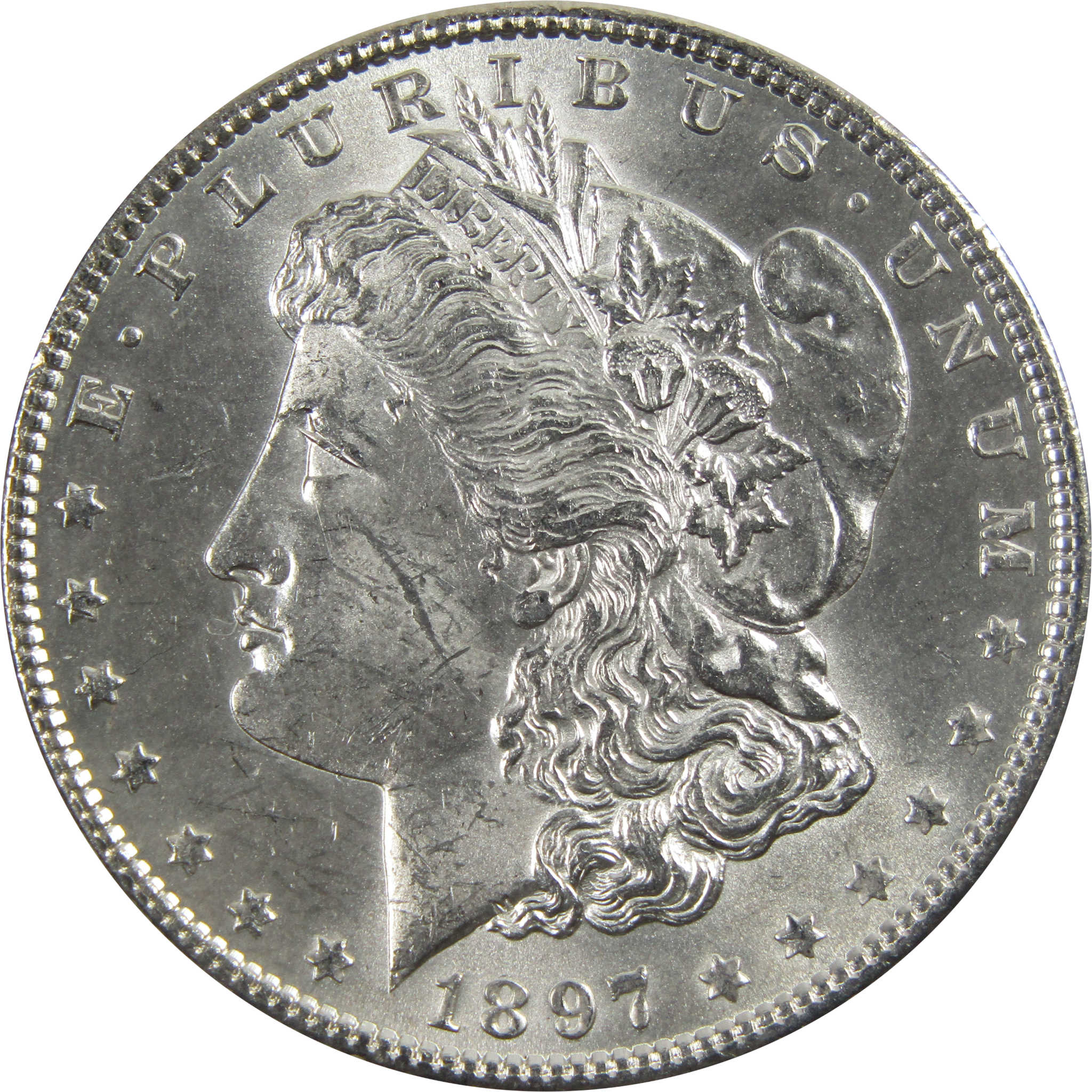 1897 Morgan Dollar BU Uncirculated 90% Silver $1 Coin SKU:I5149 - Morgan coin - Morgan silver dollar - Morgan silver dollar for sale - Profile Coins &amp; Collectibles