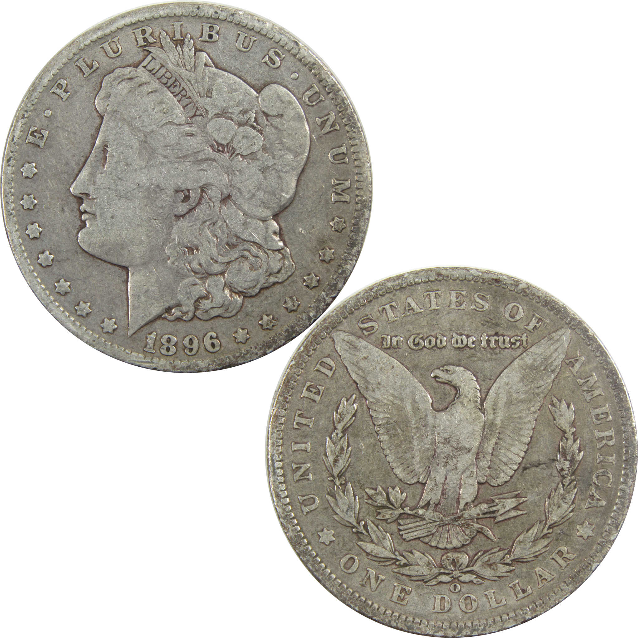 1896 O Morgan Dollar VG Very Good 90% Silver $1 Coin SKU:I5544 - Morgan coin - Morgan silver dollar - Morgan silver dollar for sale - Profile Coins &amp; Collectibles