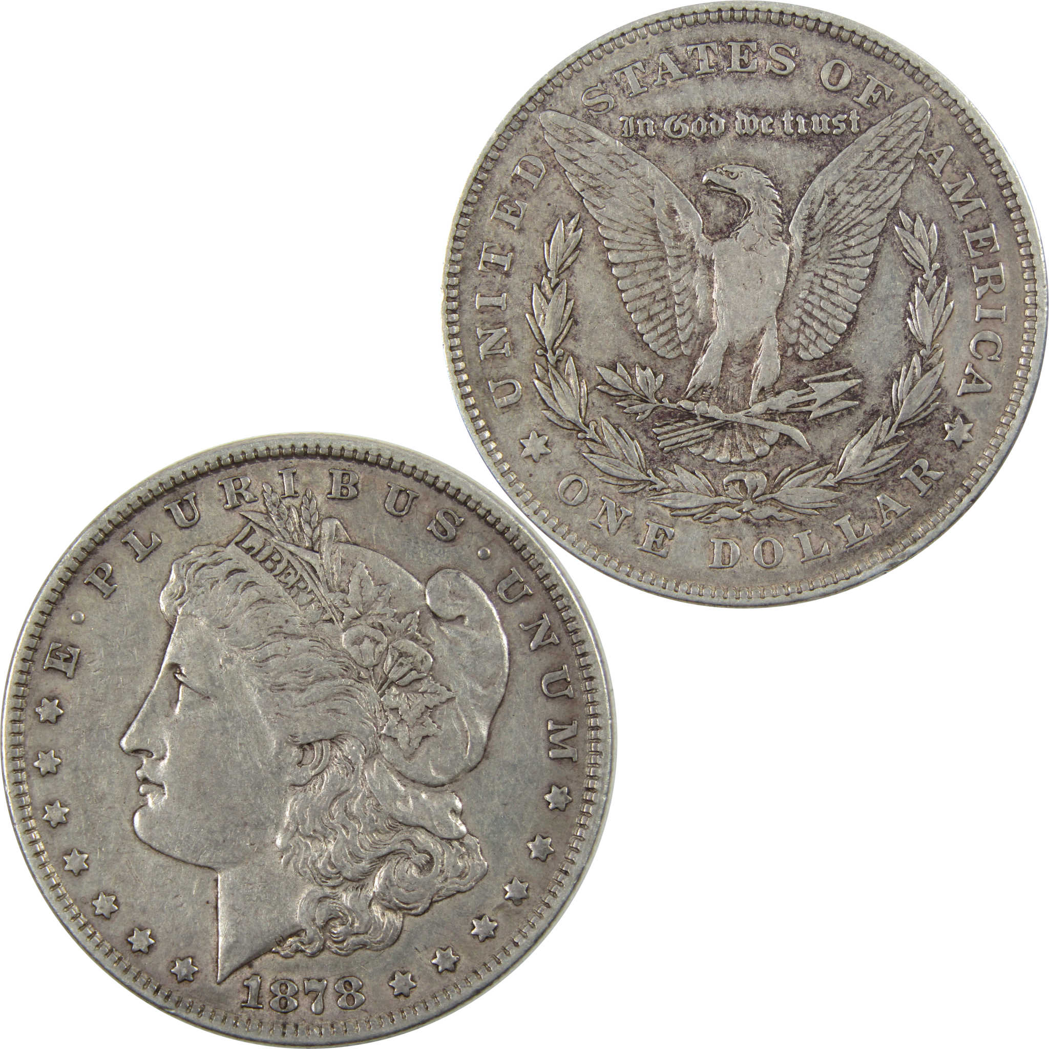1878 7TF Rev 78 Morgan Dollar VF Very Fine 90% Silver $1 SKU:I4749 - Morgan coin - Morgan silver dollar - Morgan silver dollar for sale - Profile Coins &amp; Collectibles