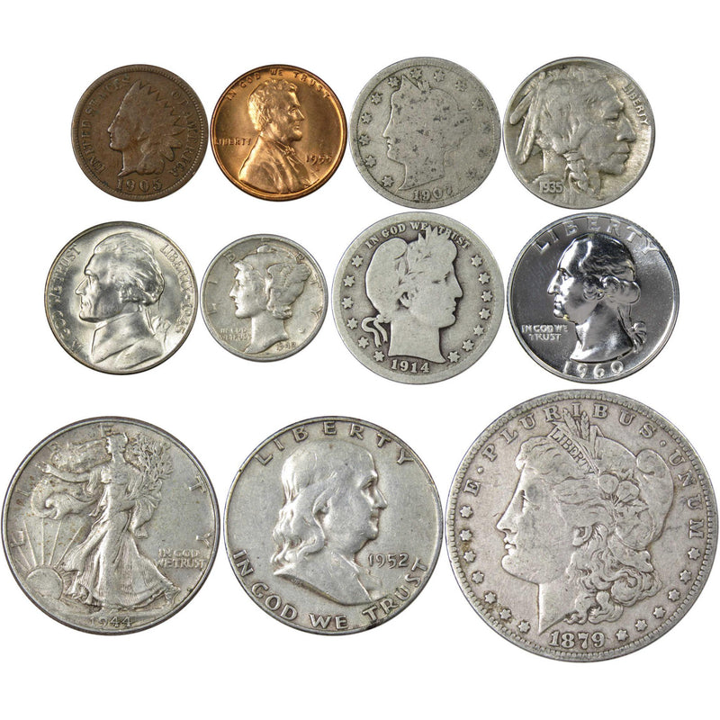 Collector's Set of 11 U.S. Coins Good or Better - Profile Coins & Collectibles 