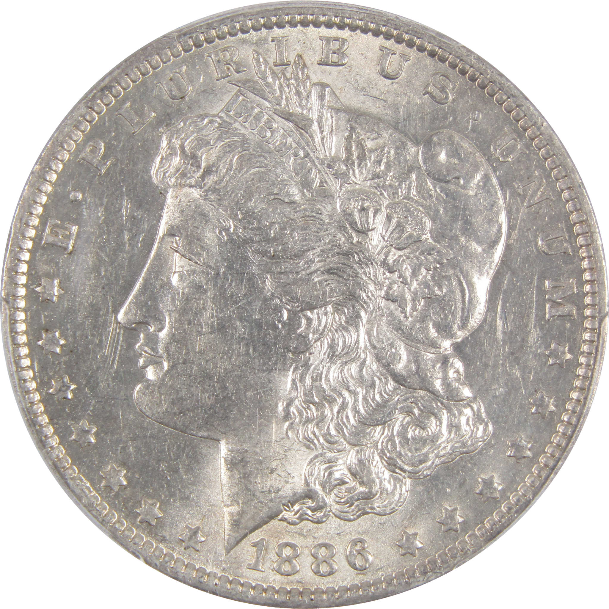 1886 O Morgan Dollar AU 58 PCGS 90% Silver US Coin SKU:I2876 - Morgan coin - Morgan silver dollar - Morgan silver dollar for sale - Profile Coins &amp; Collectibles