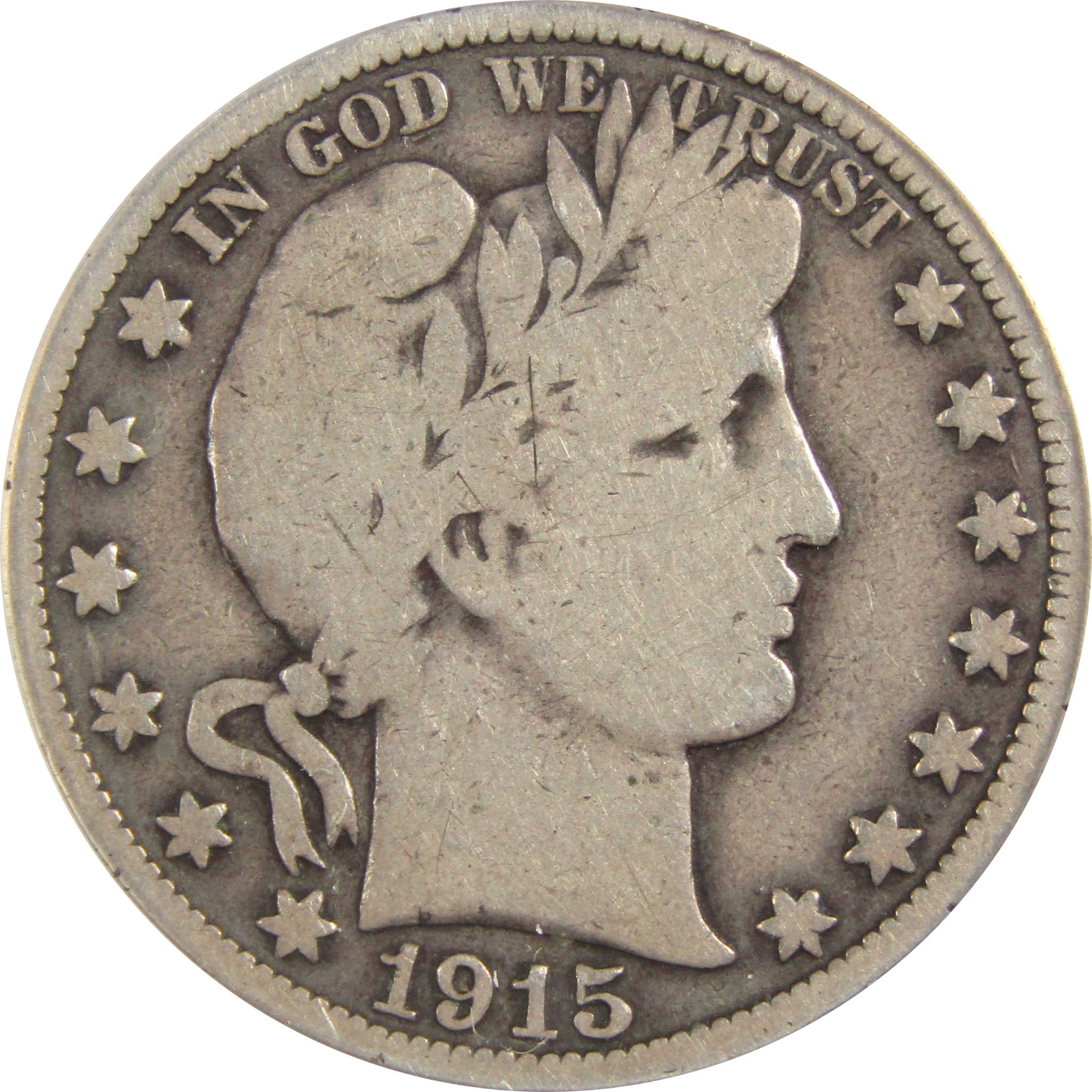 1915 Barber Half Dollar G 6 ANACS 90% Silver 50c Type Coin SKU:IPC8361