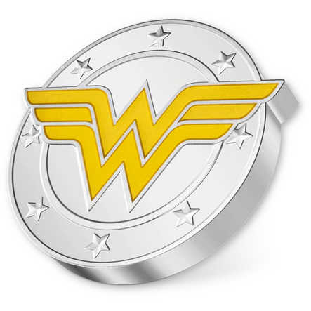 DC Comics Wonder Woman Logo 1oz Silver Proof Coin 2022 Niue SKU:OPC80