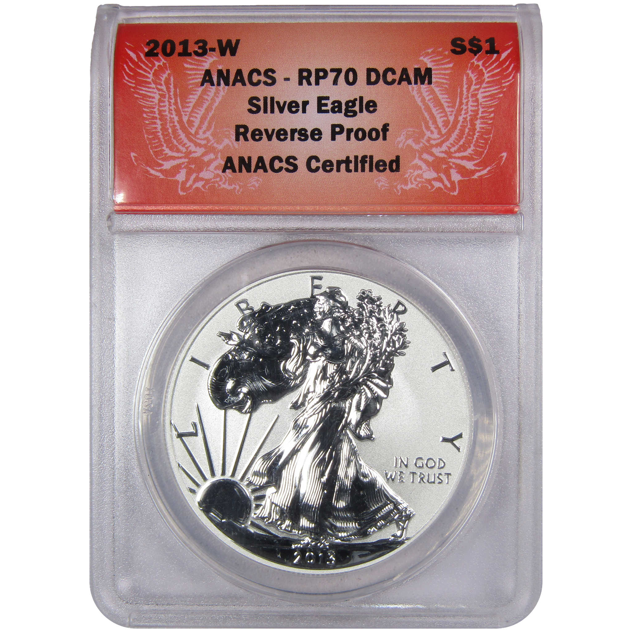 2013 W American Eagle RP 70 DCAM ANACS Silver Reverse Proof SKU:CPC747