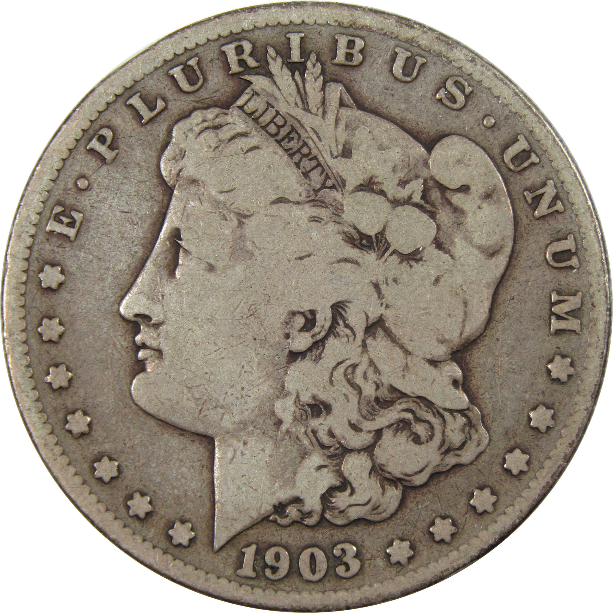 1903 S Morgan Dollar VG Very Good 90% Silver $1 Coin SKU:I4967 - Morgan coin - Morgan silver dollar - Morgan silver dollar for sale - Profile Coins &amp; Collectibles