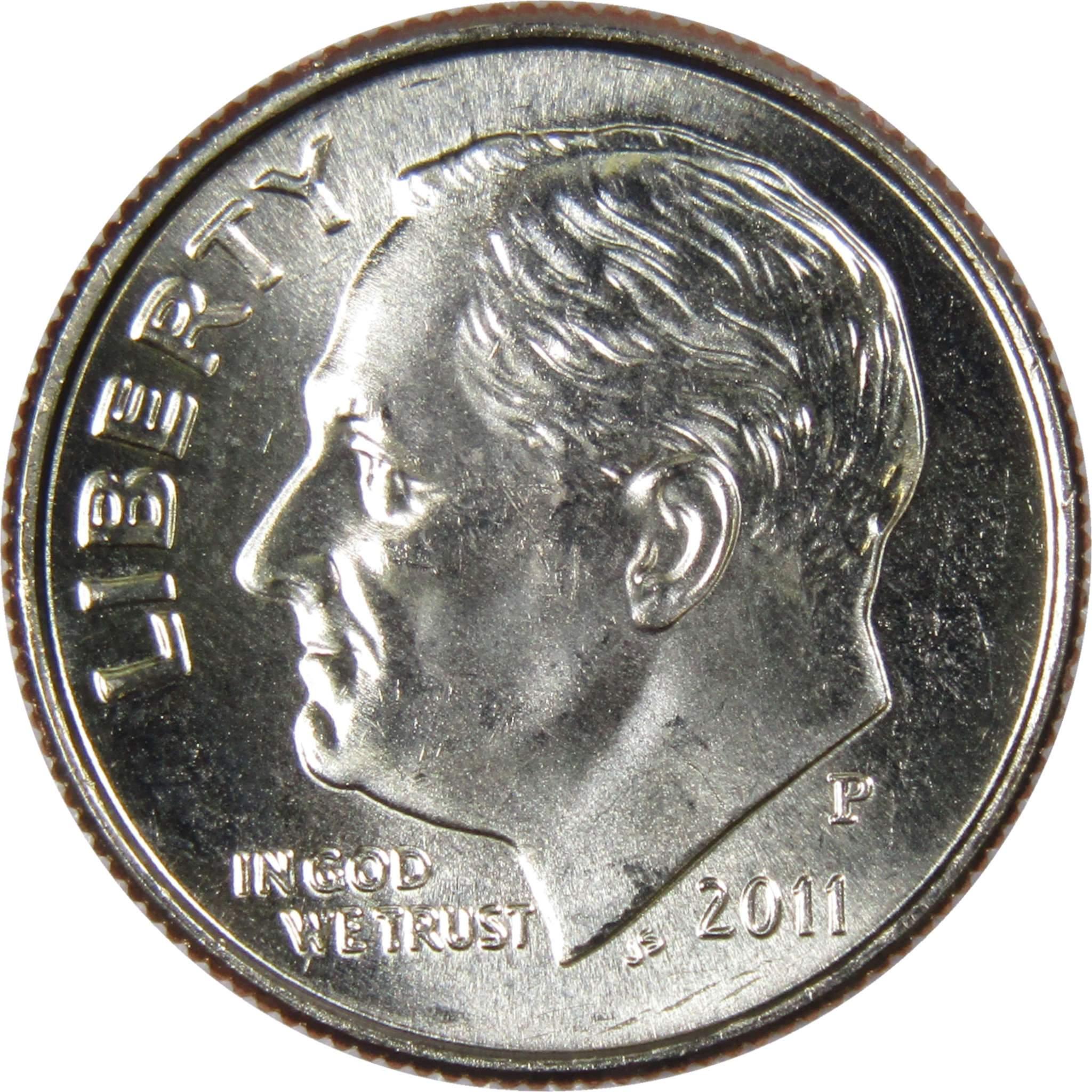 2011 P Roosevelt Dime BU Uncirculated Mint State 10c US Coin Collectible