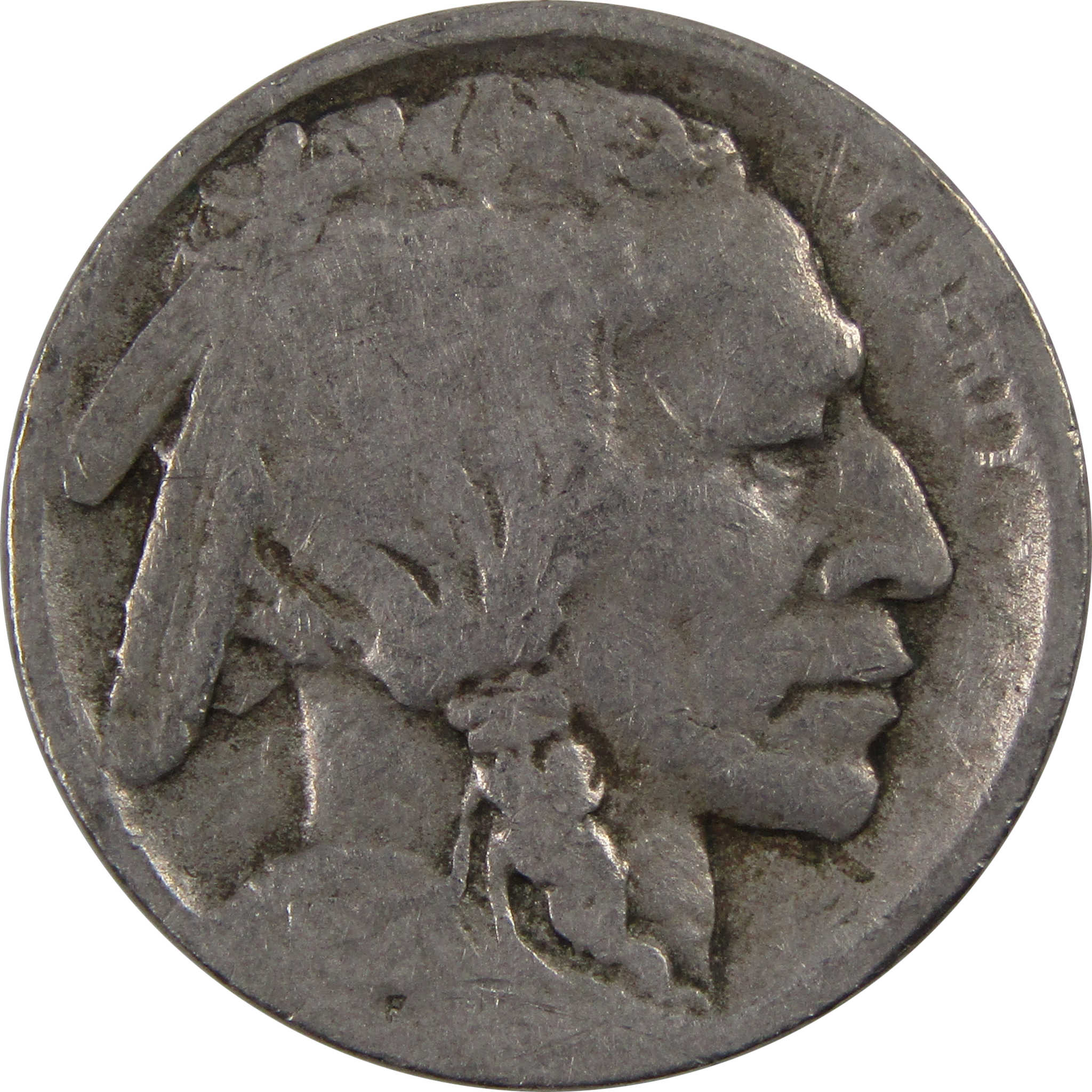 1914 D Indian Head Buffalo Nickel 5 Cent Piece AG About Good SKU:I3214