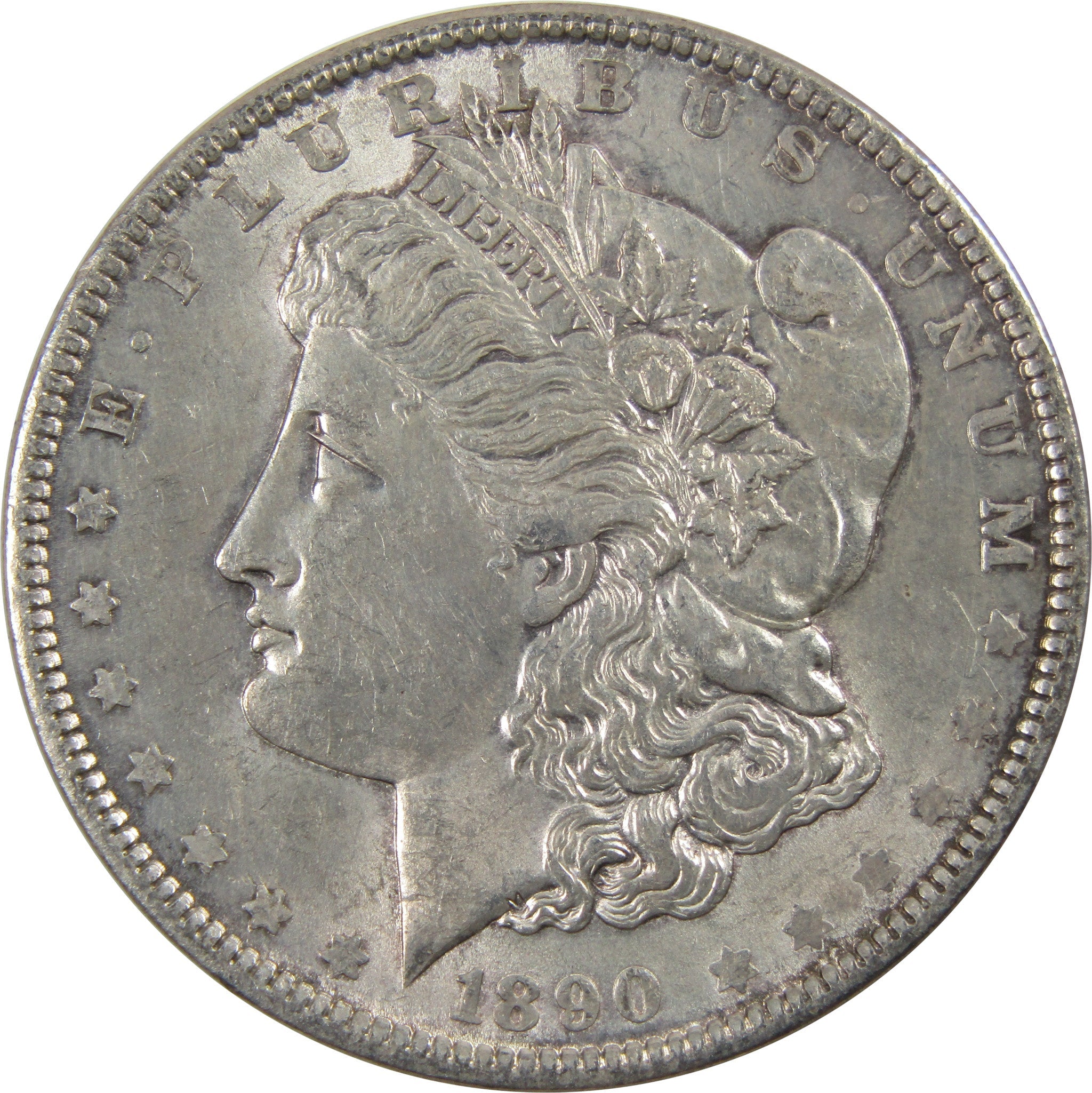 1890 Morgan Dollar AU About Uncirculated 90% Silver $1 Coin SKU:I5483 - Morgan coin - Morgan silver dollar - Morgan silver dollar for sale - Profile Coins &amp; Collectibles