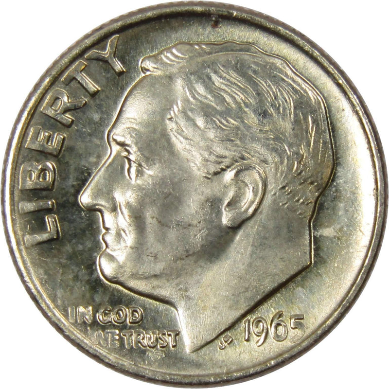 1965 Roosevelt Dime BU Uncirculated Mint State 10c US Coin Collectible - Roosevelt coin - Profile Coins &amp; Collectibles