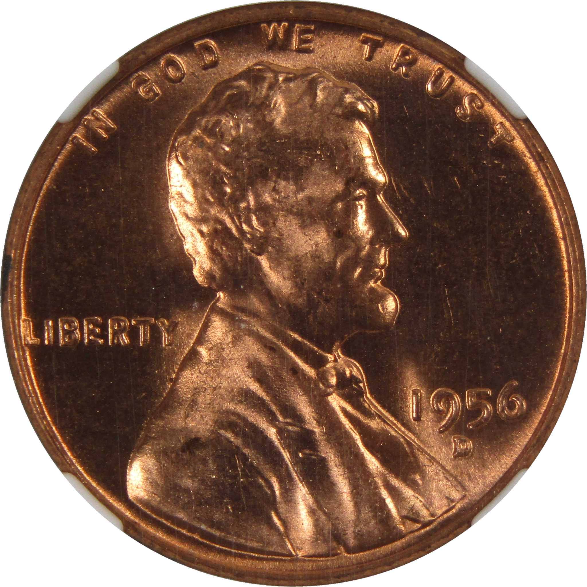 1956 D Lincoln Wheat Cent MS 66 RD NGC Penny Uncirculated SKU:I3655