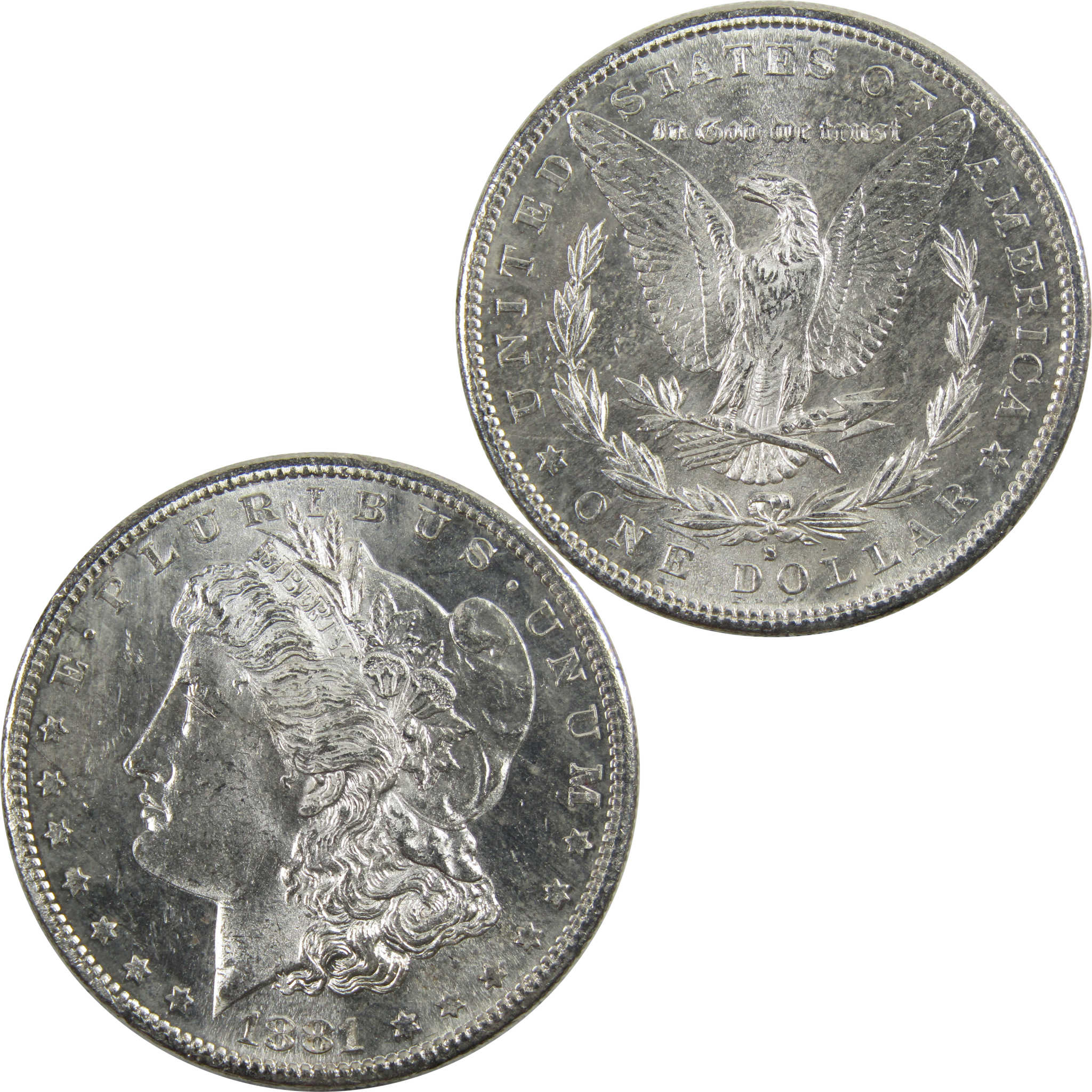 1881 S Morgan Dollar BU Uncirculated 90% Silver $1 Coin SKU:I5324 - Morgan coin - Morgan silver dollar - Morgan silver dollar for sale - Profile Coins &amp; Collectibles