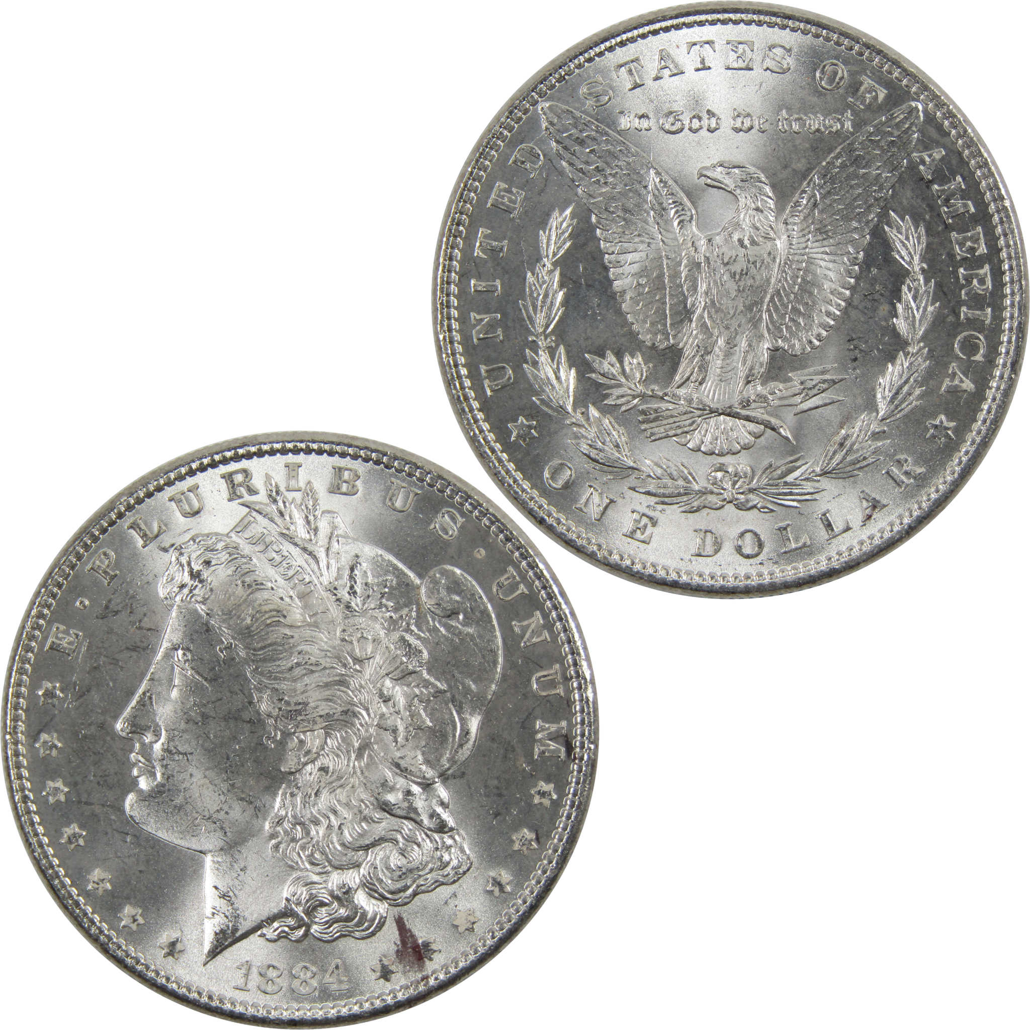 1884 Morgan Dollar BU Uncirculated 90% Silver $1 Coin SKU:I6024 - Morgan coin - Morgan silver dollar - Morgan silver dollar for sale - Profile Coins &amp; Collectibles