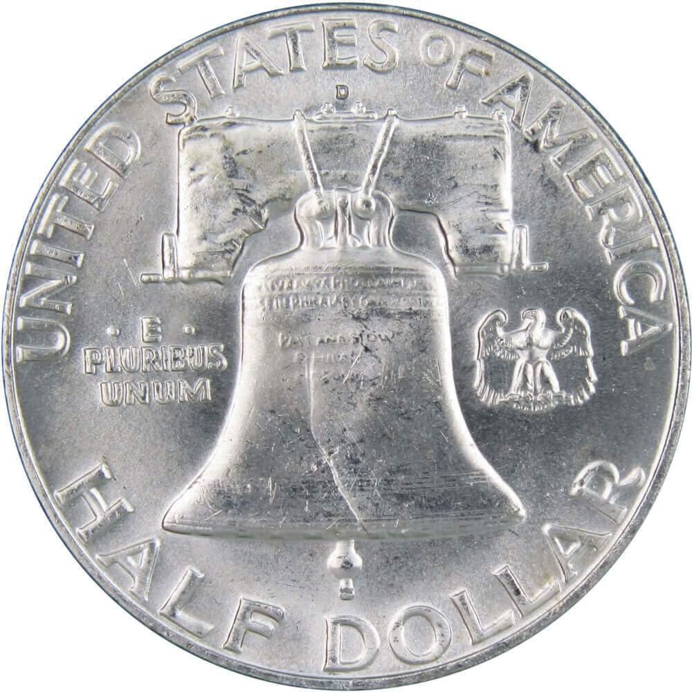 1962 D Franklin Half Dollar BU Uncirculated Mint State 90% Silver 50c US Coin