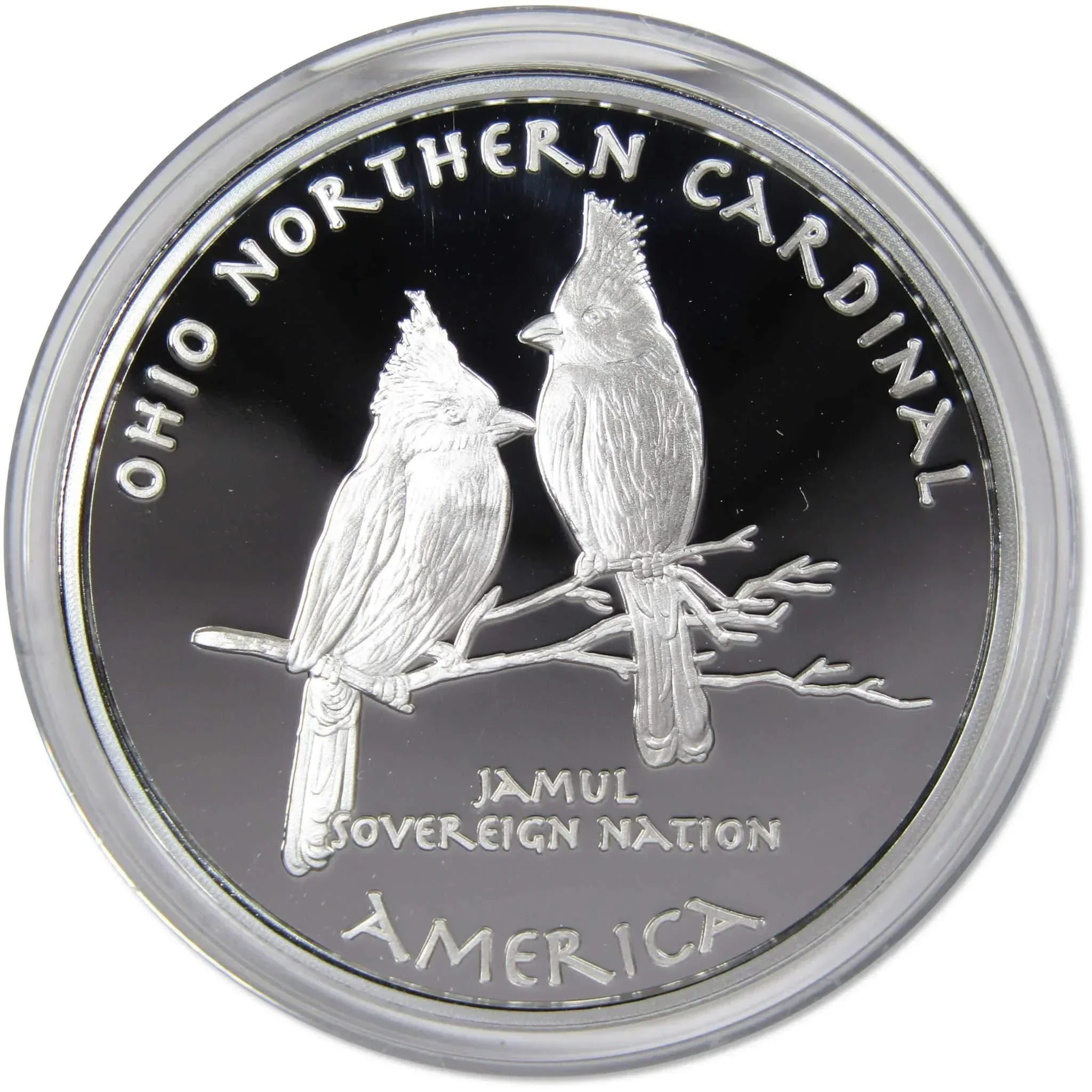 2019 Native American Jamul Wyandot Cardinal 1 oz .999 Fine Silver $1