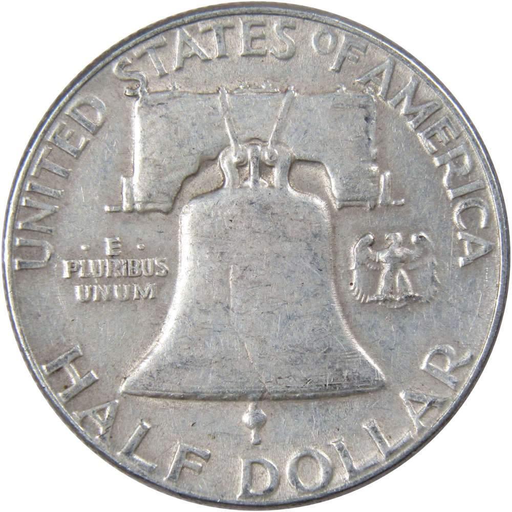 1952 Franklin Half Dollar VF Very Fine 90% Silver 50c US Coin Collectible