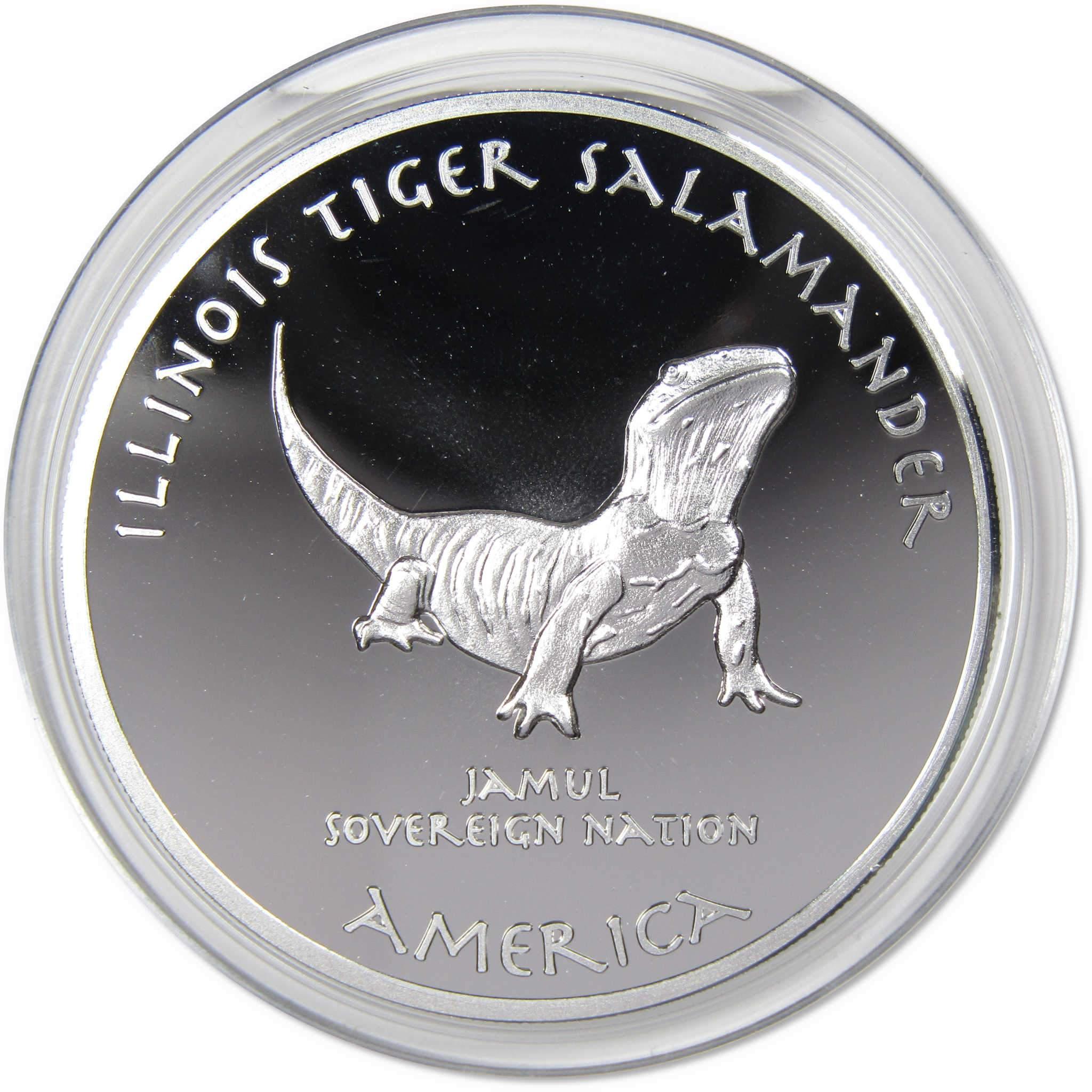 2020 Native American Jamul Peoria Tiger Salamander 1 oz .999 Silver $1 Proof