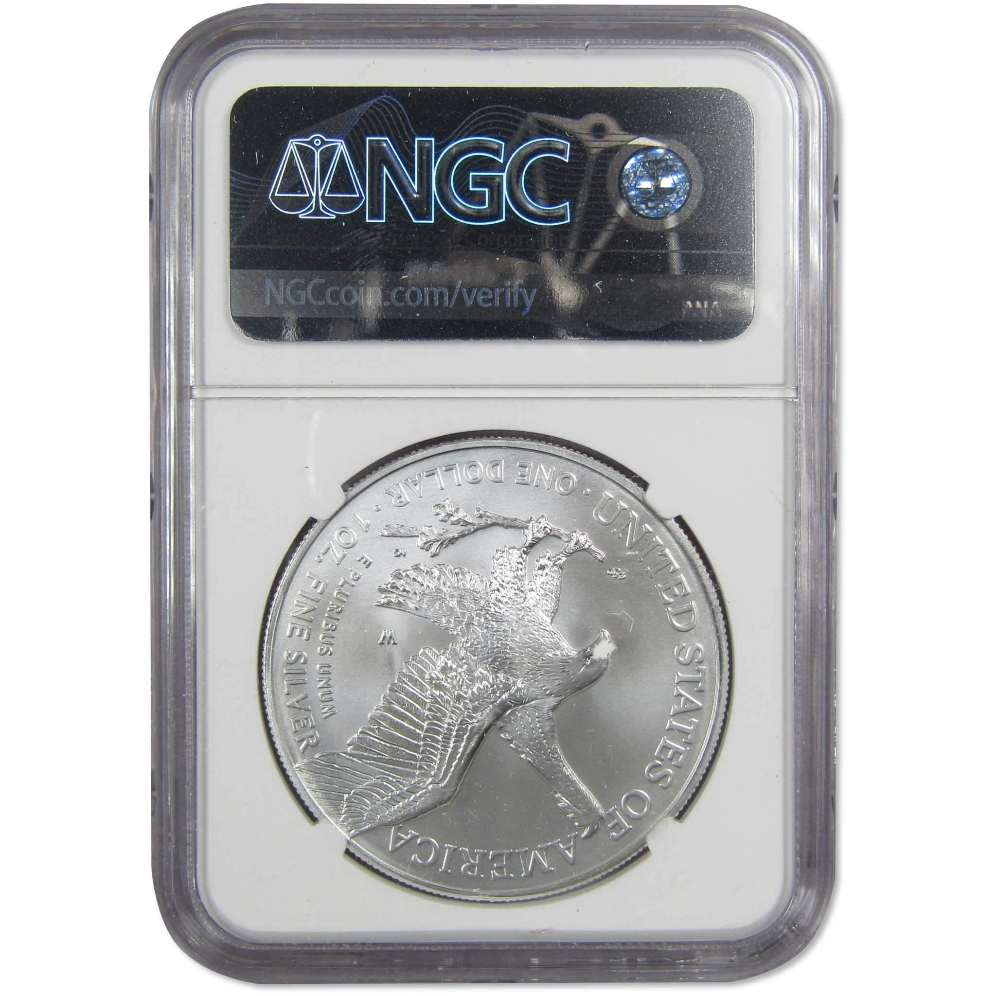 2021 W T-2 American Silver Eagle MS70 NGC First Day SKU:IPC5415