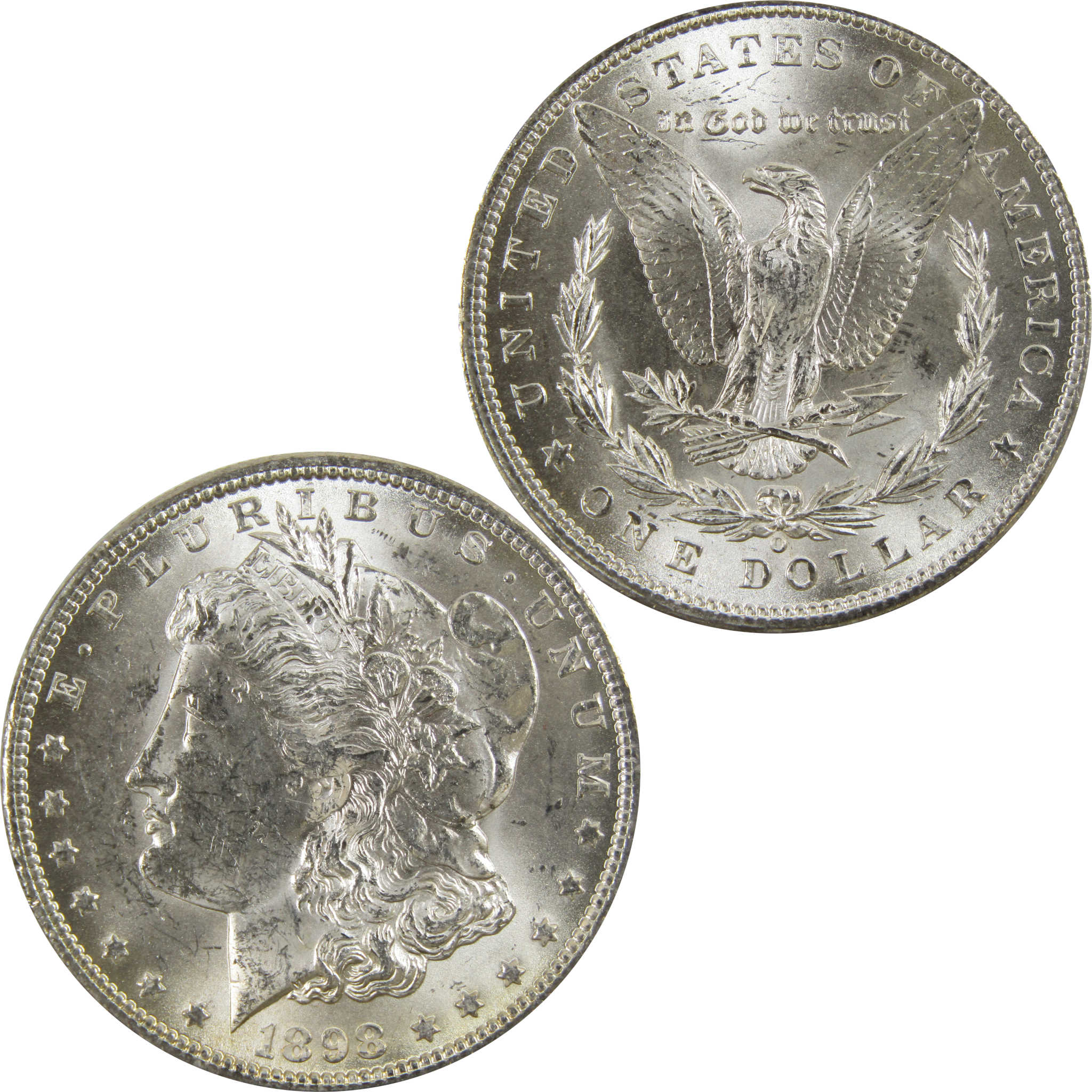 1898 O Morgan Dollar BU Uncirculated 90% Silver $1 Coin SKU:I5223 - Morgan coin - Morgan silver dollar - Morgan silver dollar for sale - Profile Coins &amp; Collectibles