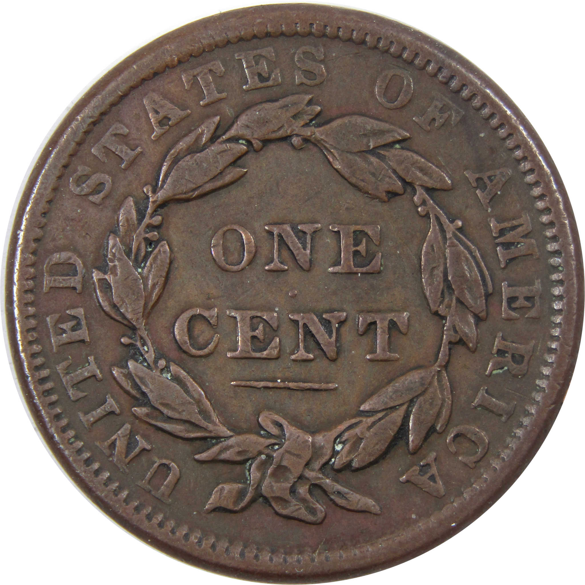 1838 Coronet Head Large Cent XF EF Copper Penny SKU:I7274