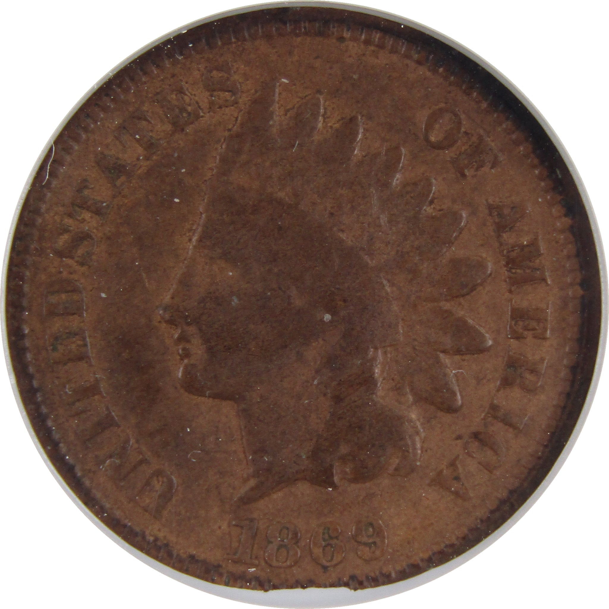 1869 Indian Head Cent G 4 ANACS Penny 1c US Coin Collectible SKU:I2402