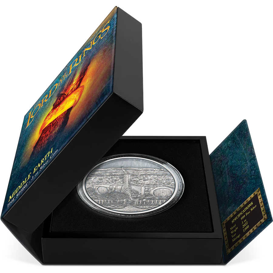 Lord of the Rings The Shire 3 oz Silver $10 Coin 2022 Niue SKU:OPC20
