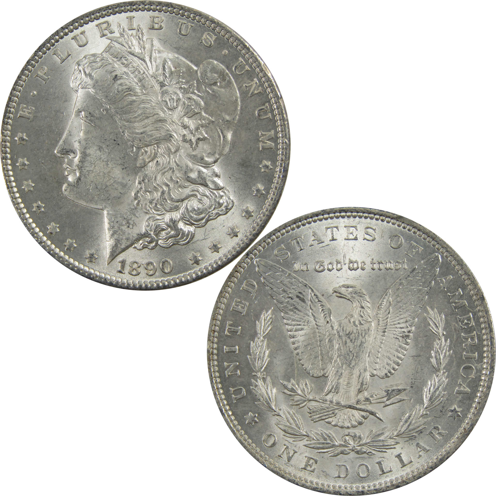 1890 Morgan Dollar BU Uncirculated 90% Silver $1 Coin SKU:I5140 - Morgan coin - Morgan silver dollar - Morgan silver dollar for sale - Profile Coins &amp; Collectibles