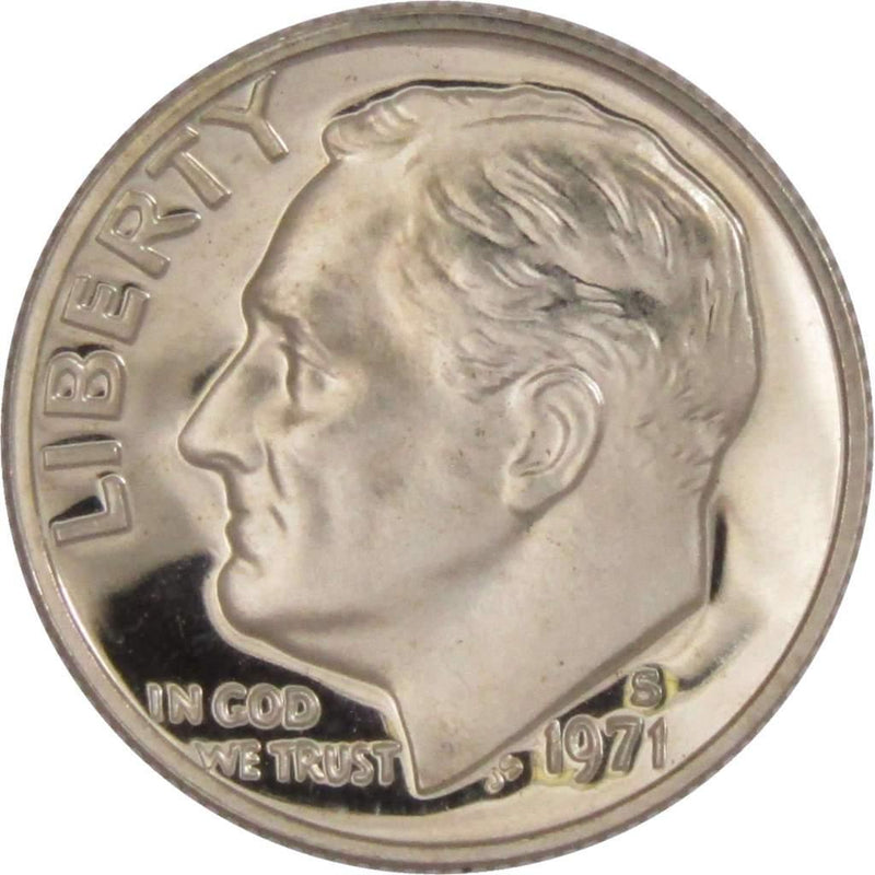 1971 S Roosevelt Dime Choice Proof 10c US Coin Collectible - Roosevelt coin - Profile Coins &amp; Collectibles