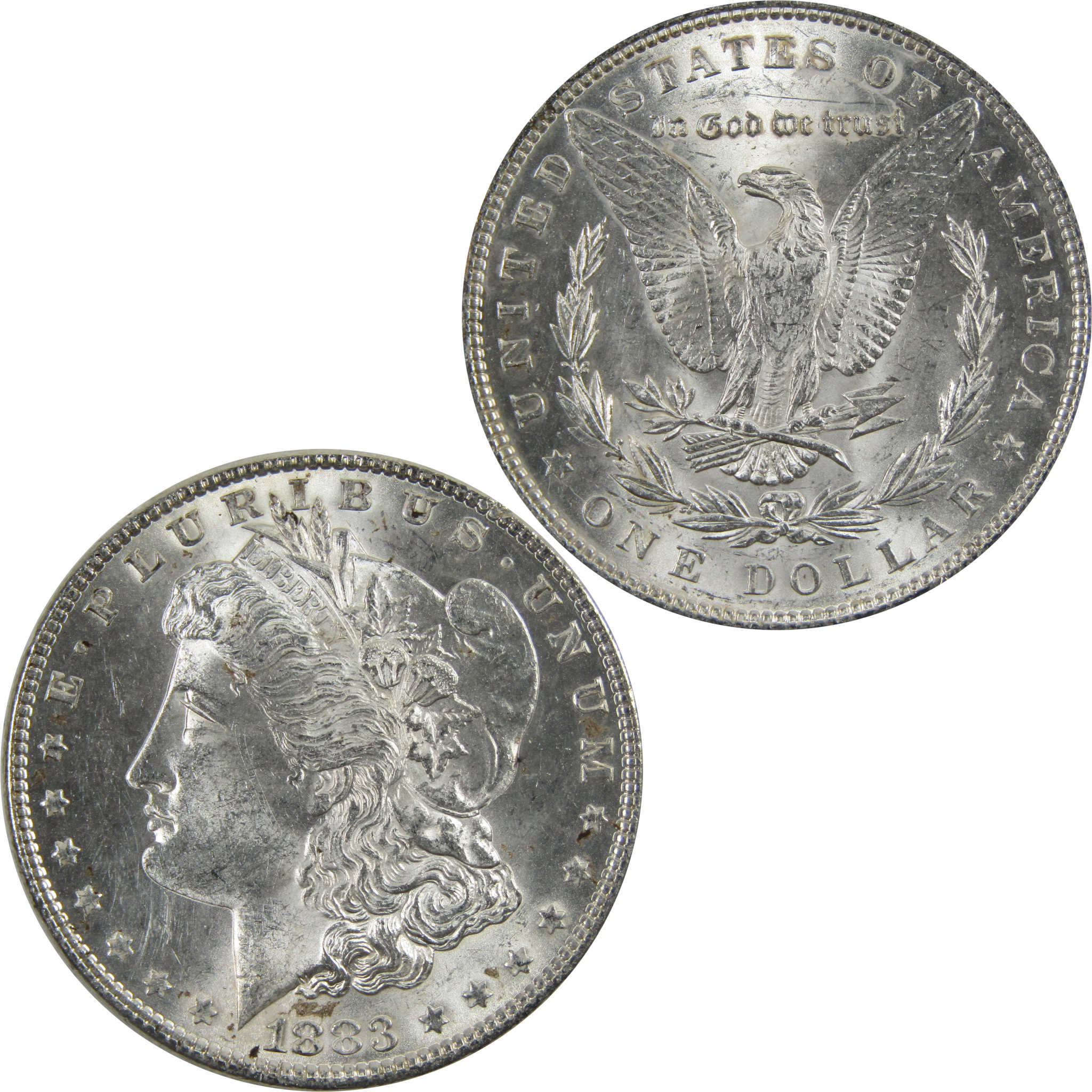1883 Morgan Dollar BU Uncirculated 90% Silver $1 Coin SKU:I5169 - Morgan coin - Morgan silver dollar - Morgan silver dollar for sale - Profile Coins &amp; Collectibles