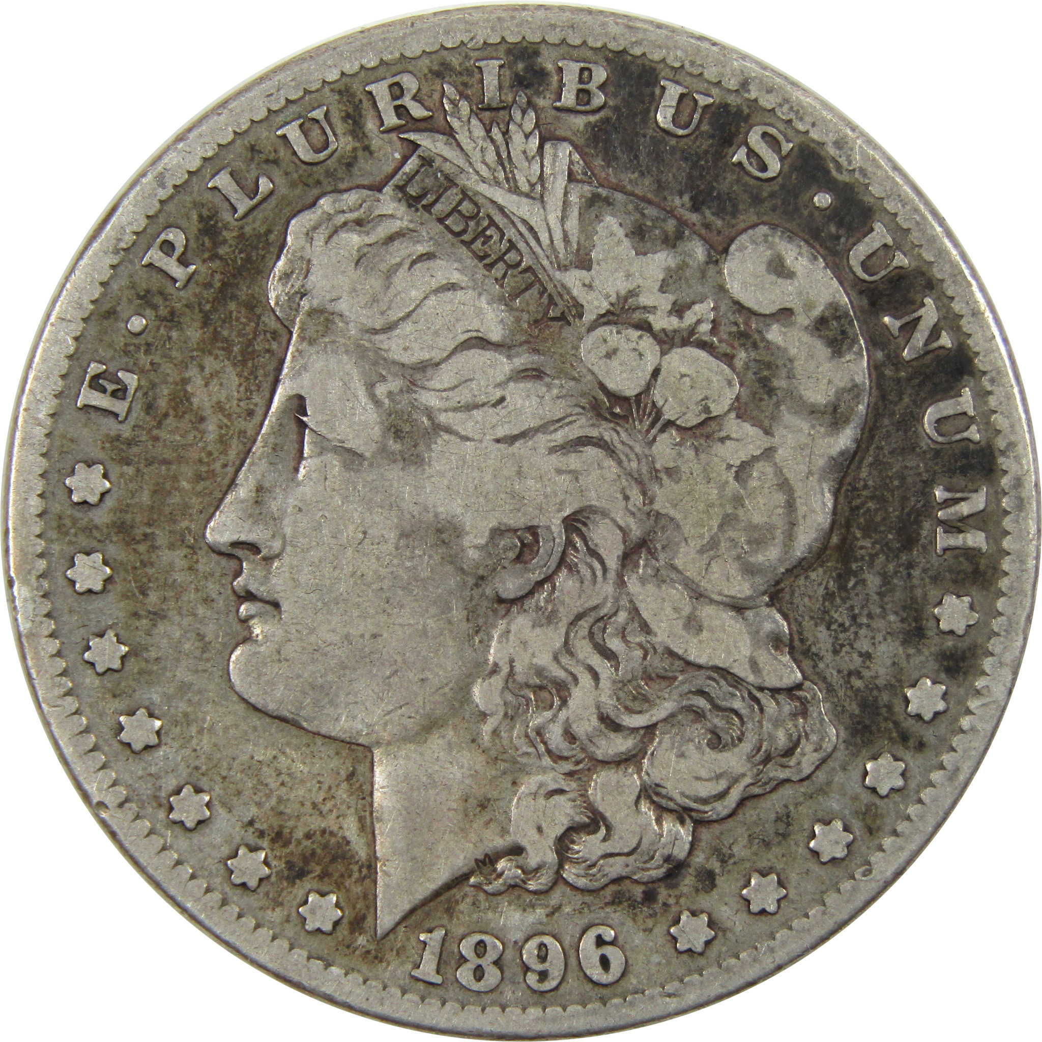 1896 S Morgan Dollar F Fine 90% Silver $1 Coin SKU:I4747 - Morgan coin - Morgan silver dollar - Morgan silver dollar for sale - Profile Coins &amp; Collectibles