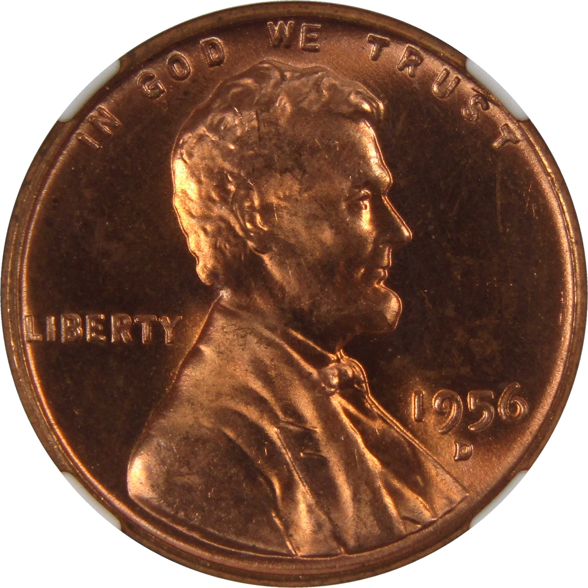 1956 D Lincoln Wheat Cent MS 66 RD NGC Penny Uncirculated SKU:I3649