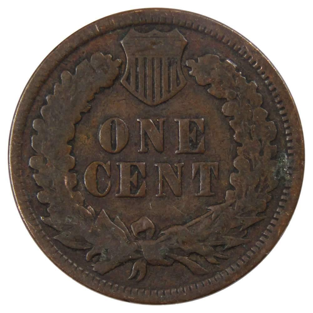 1897 Indian Head Cent AG About Good Bronze Penny 1c Coin Collectible