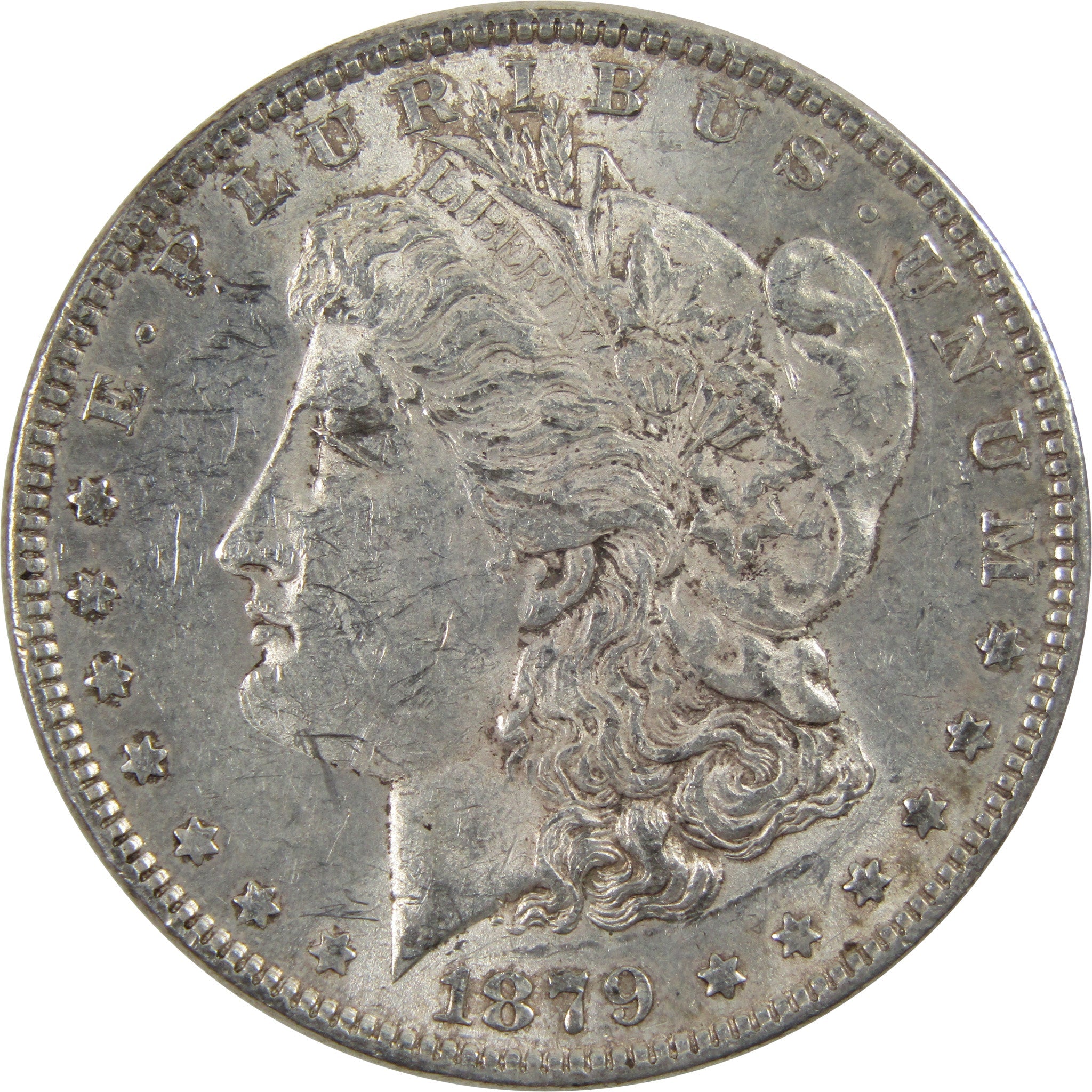 1879 Morgan Dollar AU About Uncirculated 90% Silver $1 Coin SKU:I5454 - Morgan coin - Morgan silver dollar - Morgan silver dollar for sale - Profile Coins &amp; Collectibles