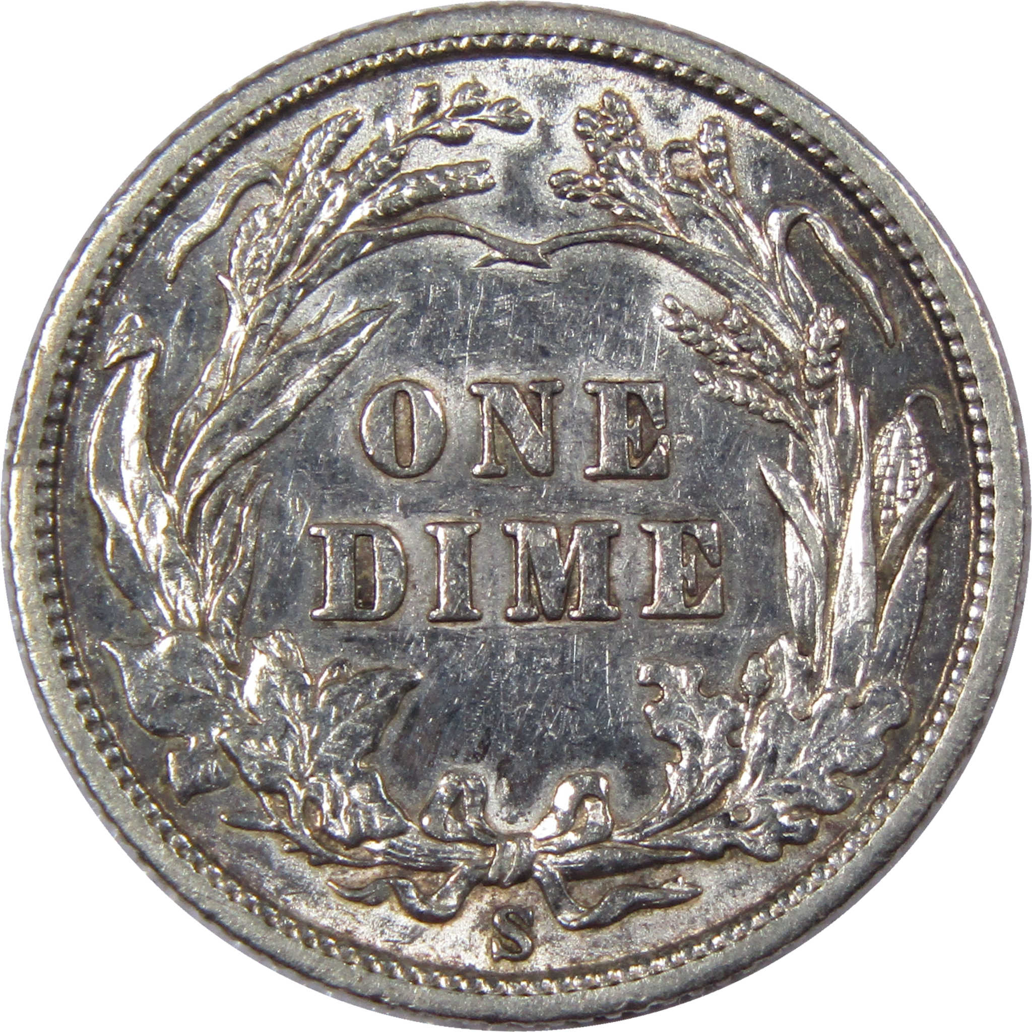 1903 S Barber Dime AU About Uncirculated Details Silver 10c SKU:I1044