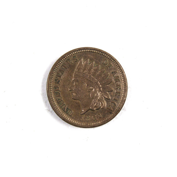 1862 Indian Head Cent AU About Uncirculated Copper-Nickel SKU:CPC2028 -Indian Head Pennies - Indian Head Cents - Indian Head Penny - Profile Coins &amp; Collectibles