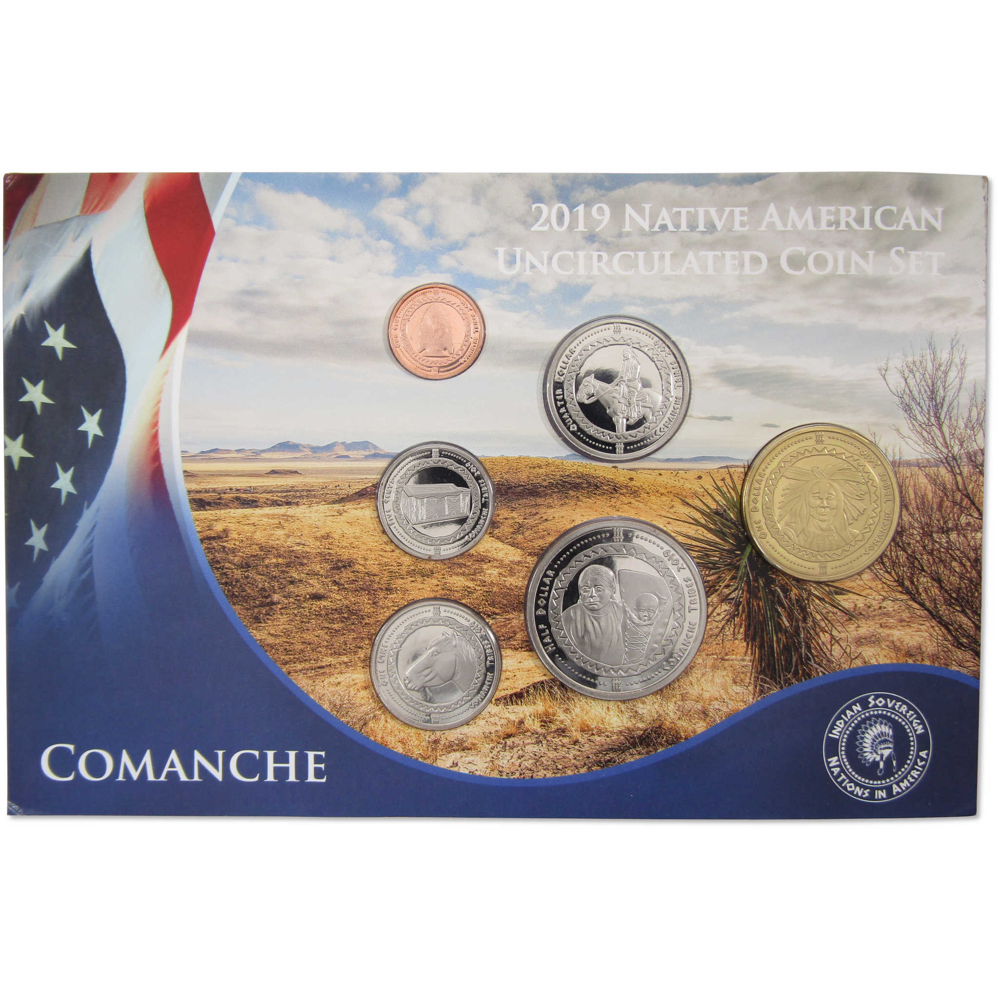 2019 Jamul Native American Comanche Sovereign Nation Uncirculated Coin Set