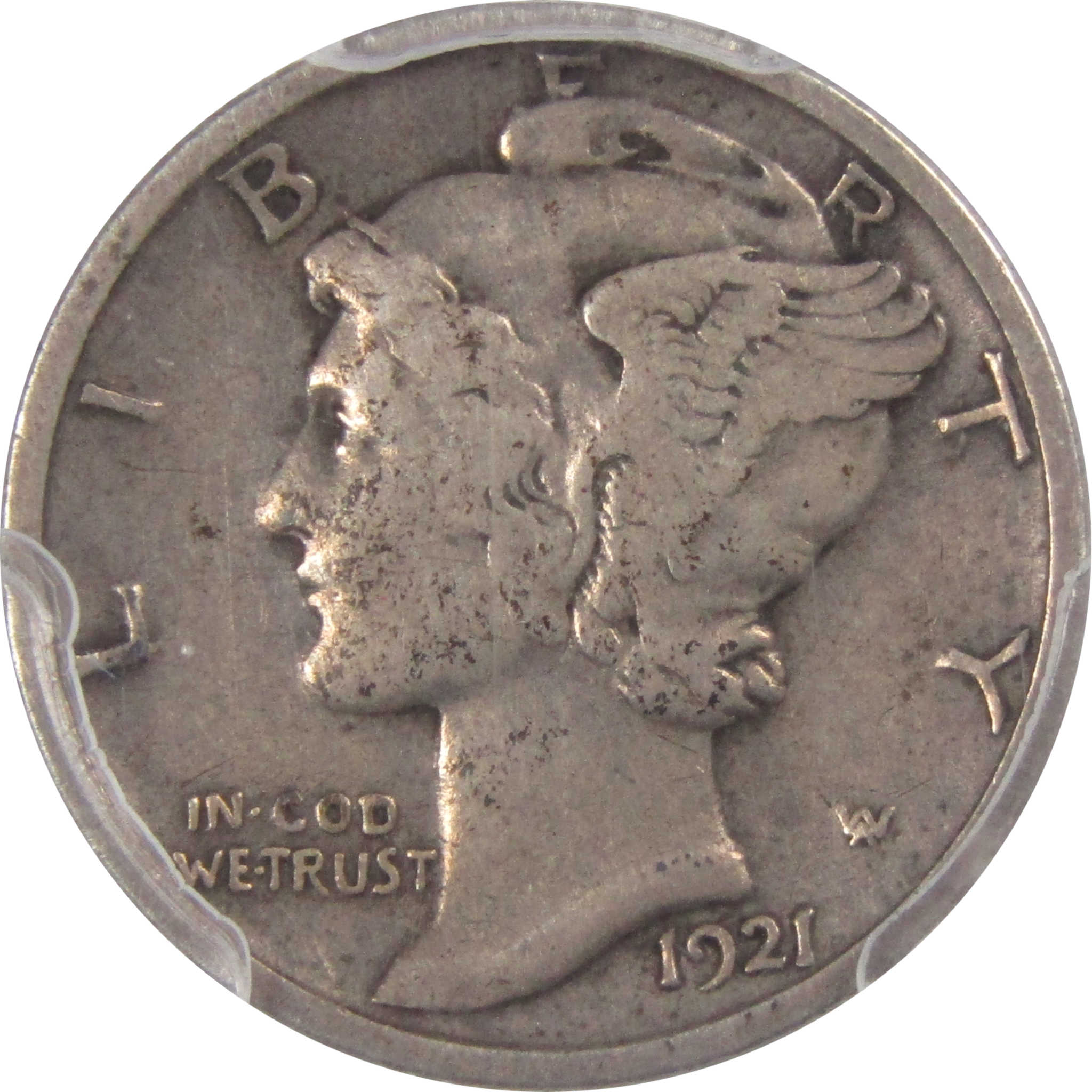 1921 Mercury Dime VF 20 PCGS 90% Silver 10c US Coin SKU:IPC6852