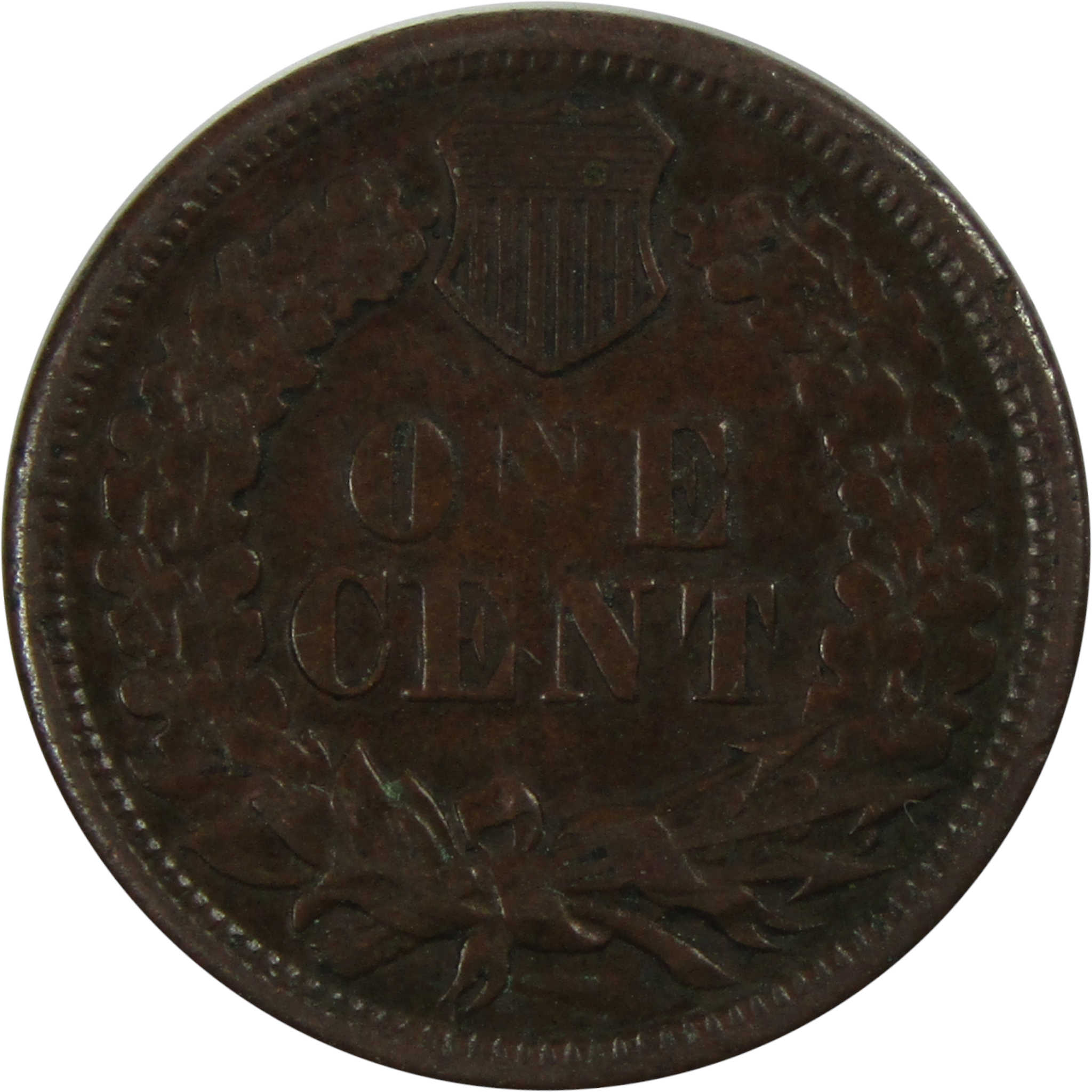 1864 Indian Head Cent F Fine Copper-Nickel Penny 1c Coin SKU:I7150