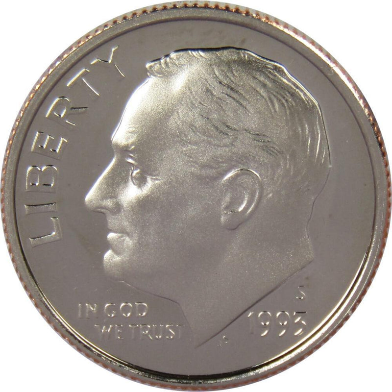 1993 S Roosevelt Dime Choice Proof Clad 10c US Coin Collectible - Roosevelt coin - Profile Coins &amp; Collectibles