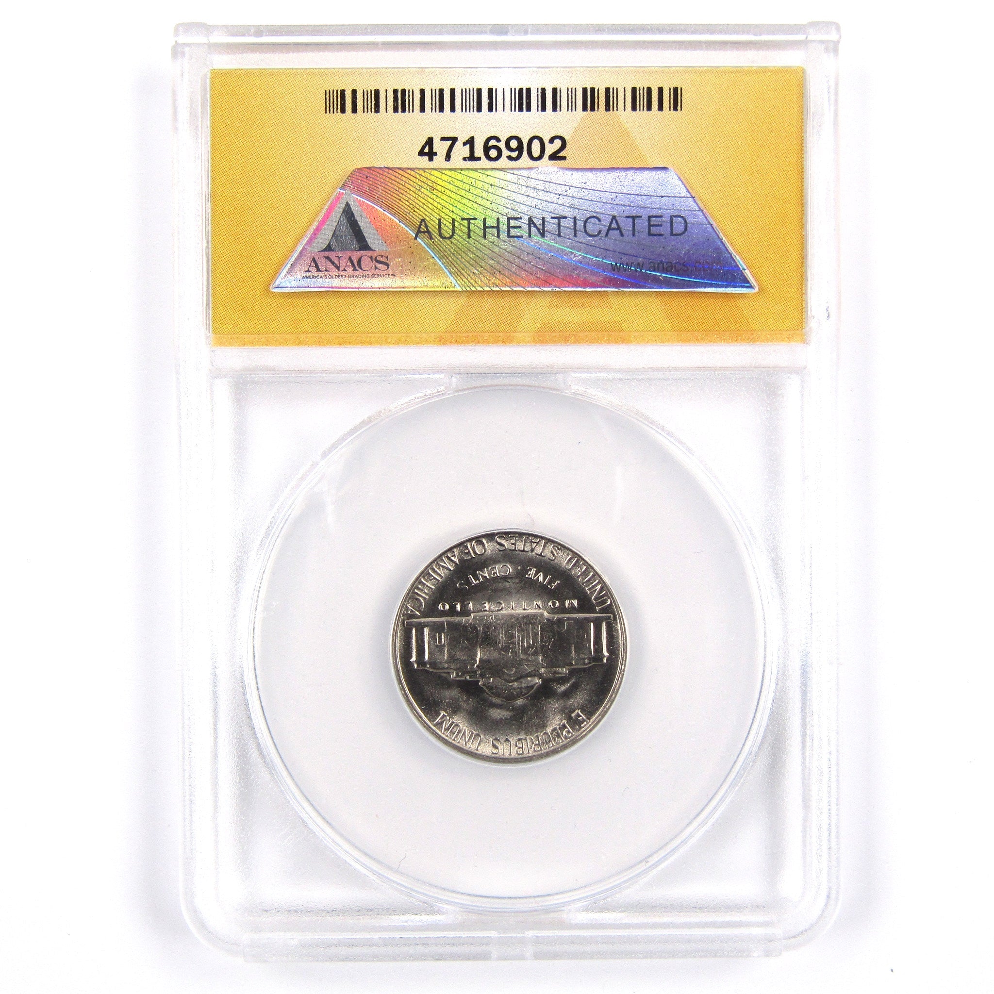 1968 D Jefferson Nickel MS 66 ANACS 5c Uncirculated SKU:CPC2252