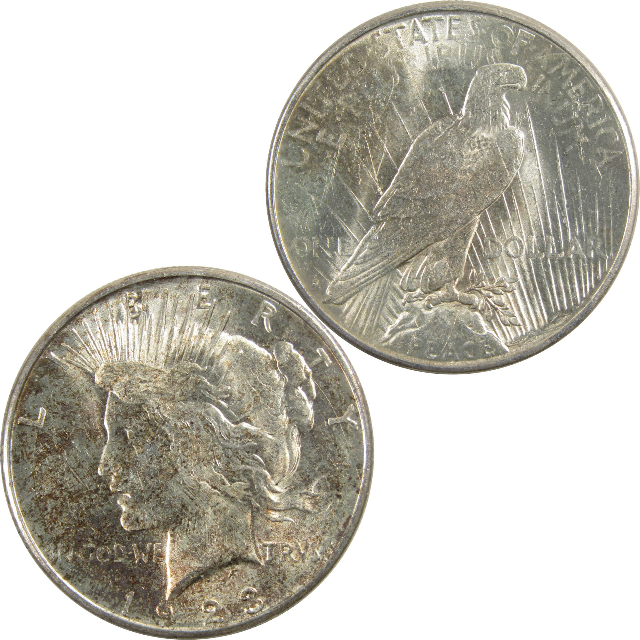 1923 S Peace Dollar Borderline Uncirculated 90% Silver $1 SKU:I5612