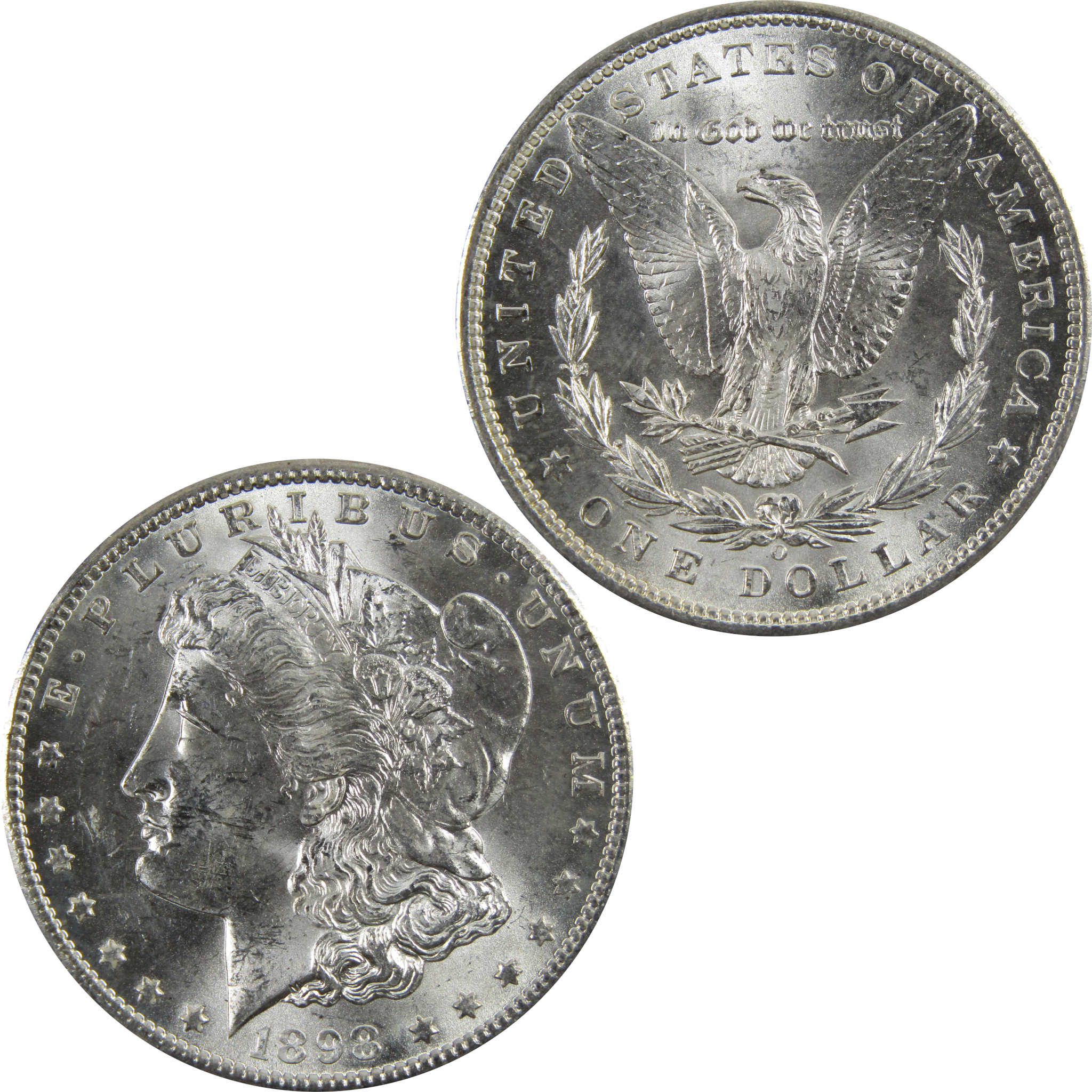 1898 O Morgan Dollar BU Uncirculated 90% Silver $1 Coin SKU:I5230 - Morgan coin - Morgan silver dollar - Morgan silver dollar for sale - Profile Coins &amp; Collectibles